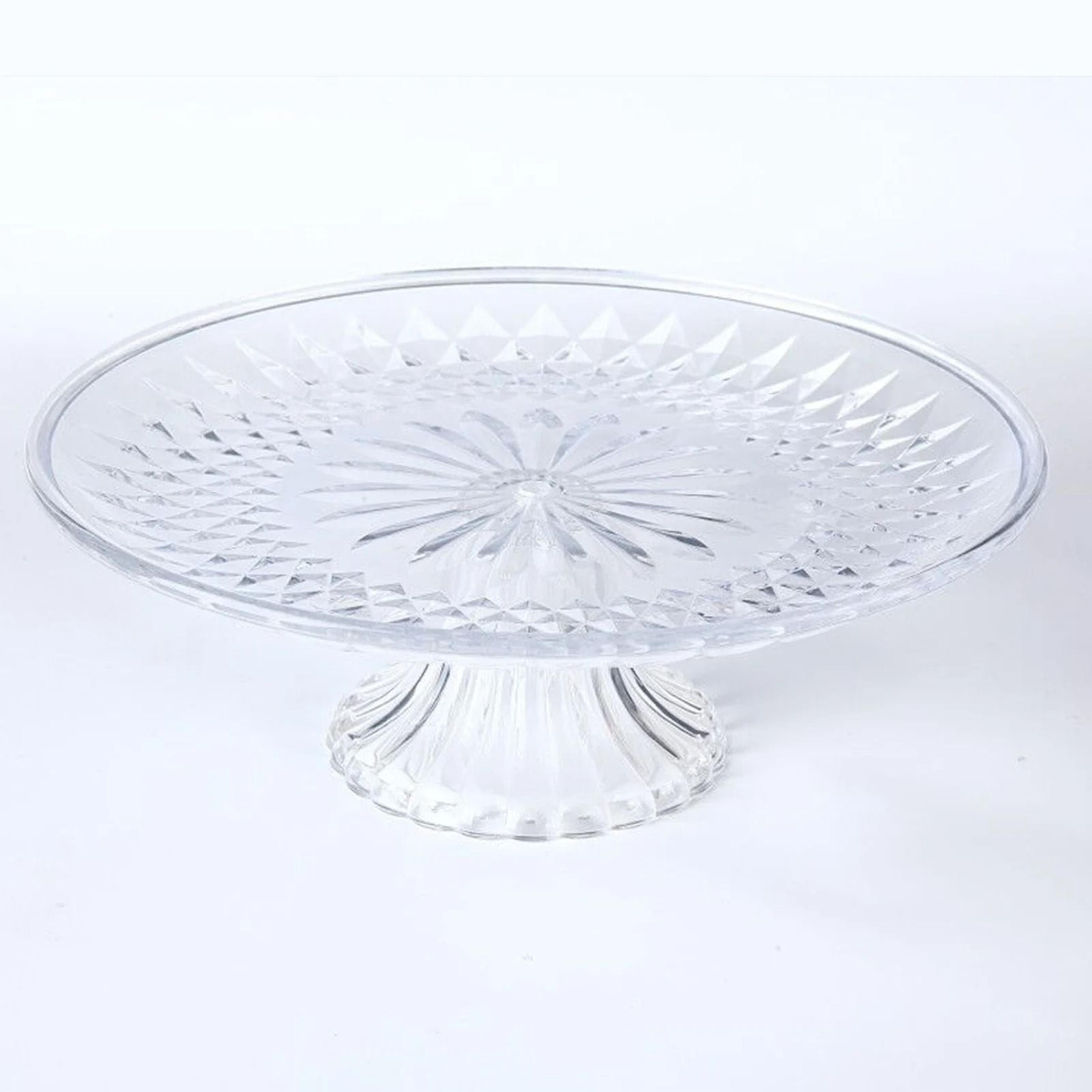 Acrylic Fruit Dessert Cupcake Tray Crystal Stand Serving Dish 0