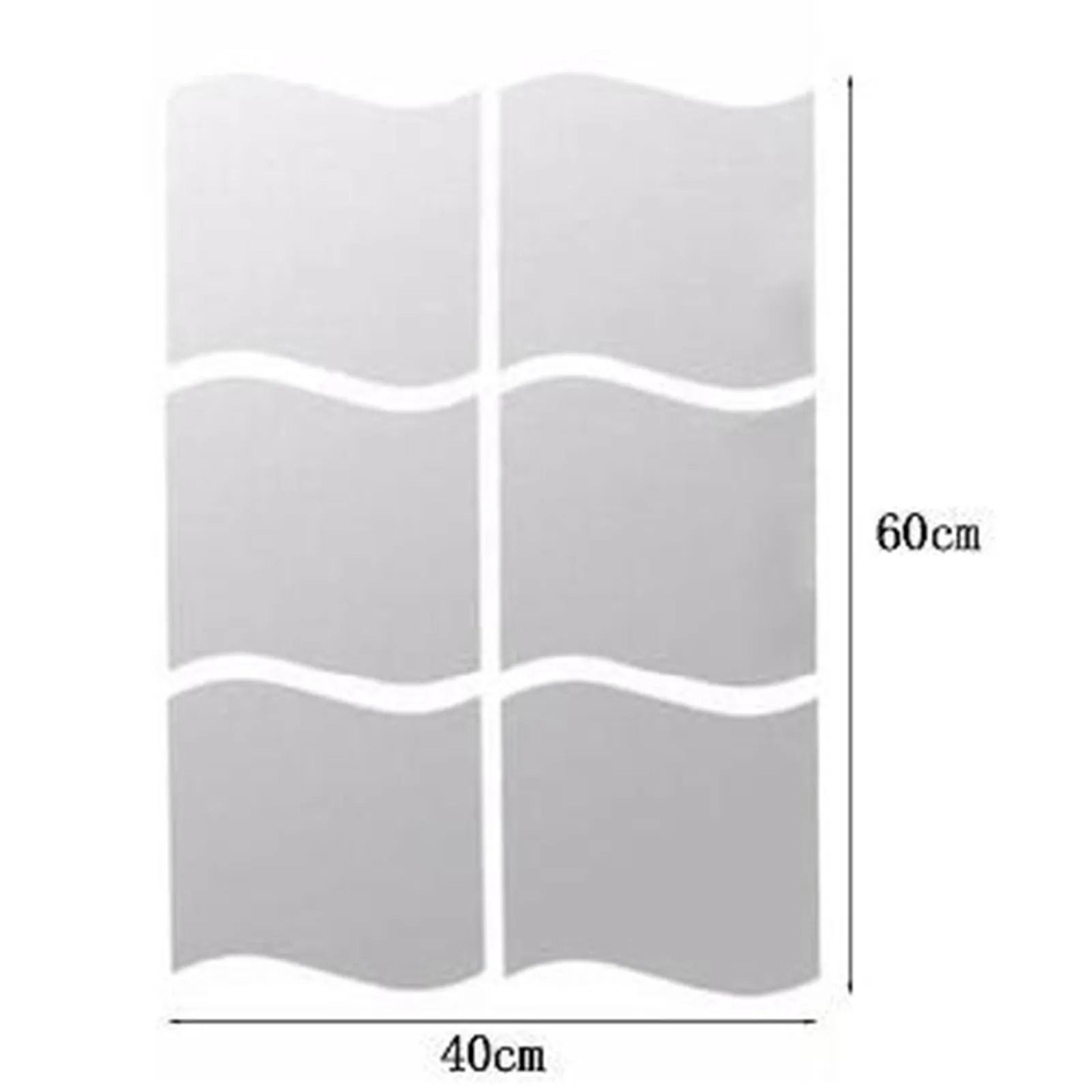 Self Adhesive Wall Mirror Sticker DIY Acrylic Decal Sheet For Home Decor 2