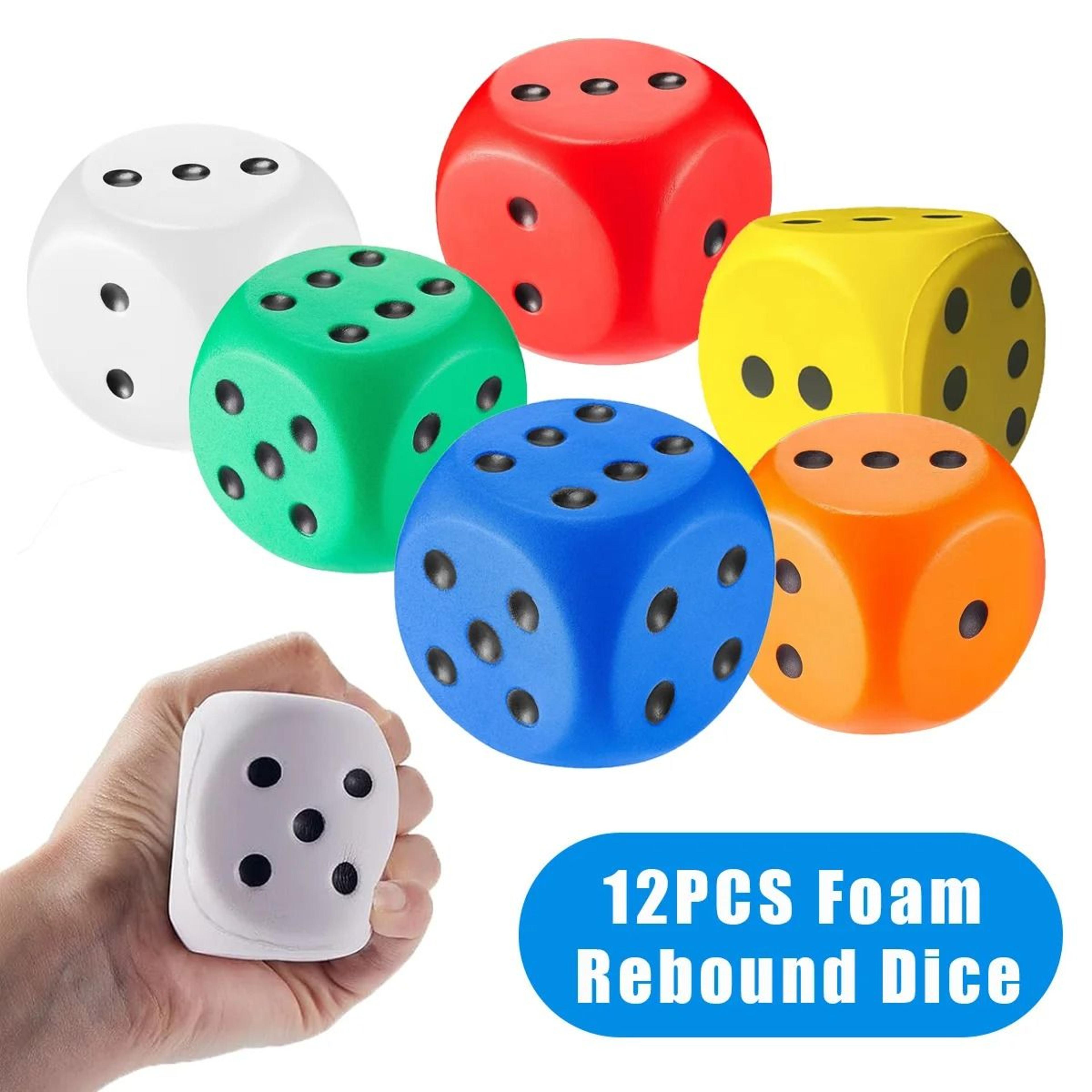 Large Foam Dice Set Soft Jumbo 6 Sided Dot Rebound Dice 0