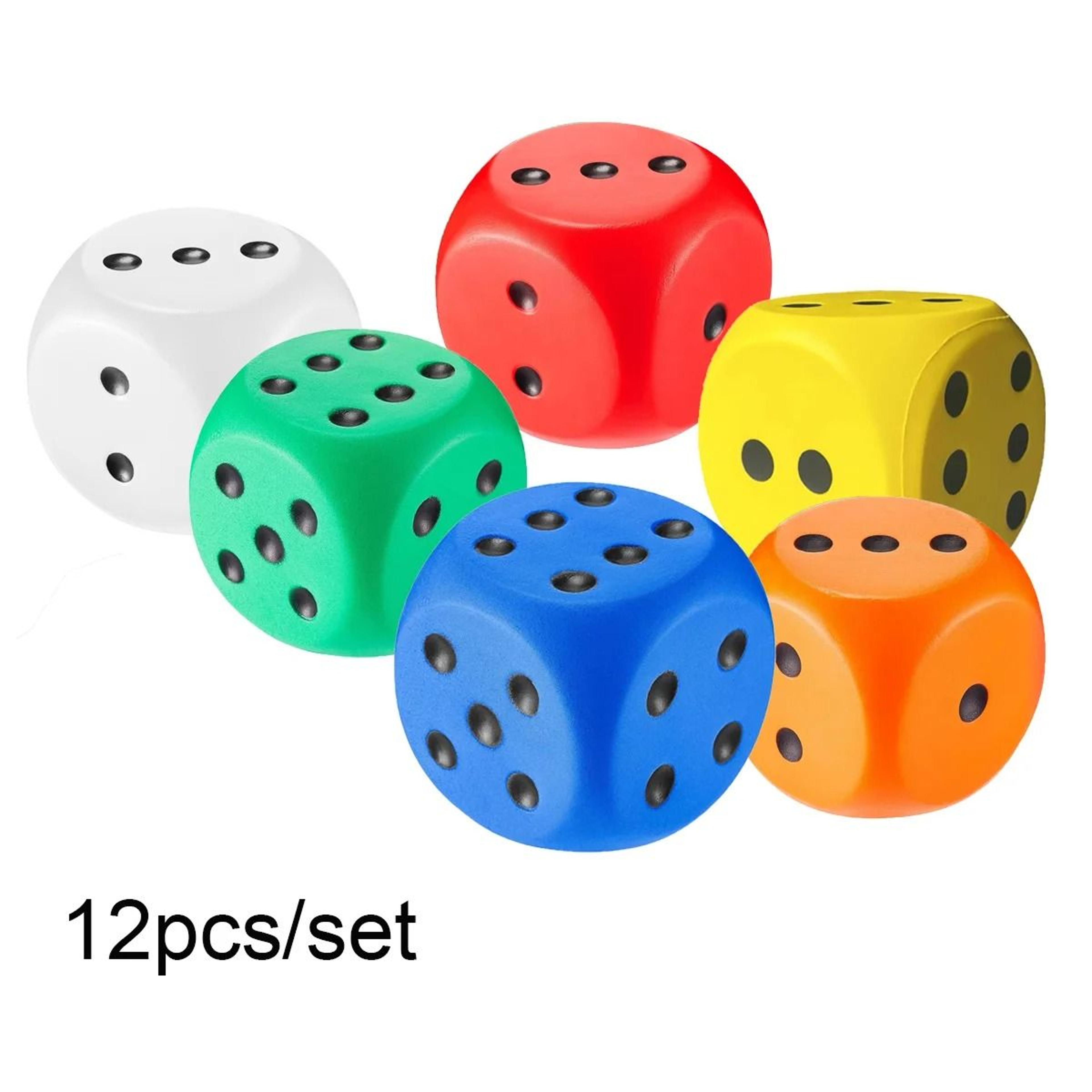 Large Foam Dice Set Soft Jumbo 6 Sided Dot Rebound Dice 7