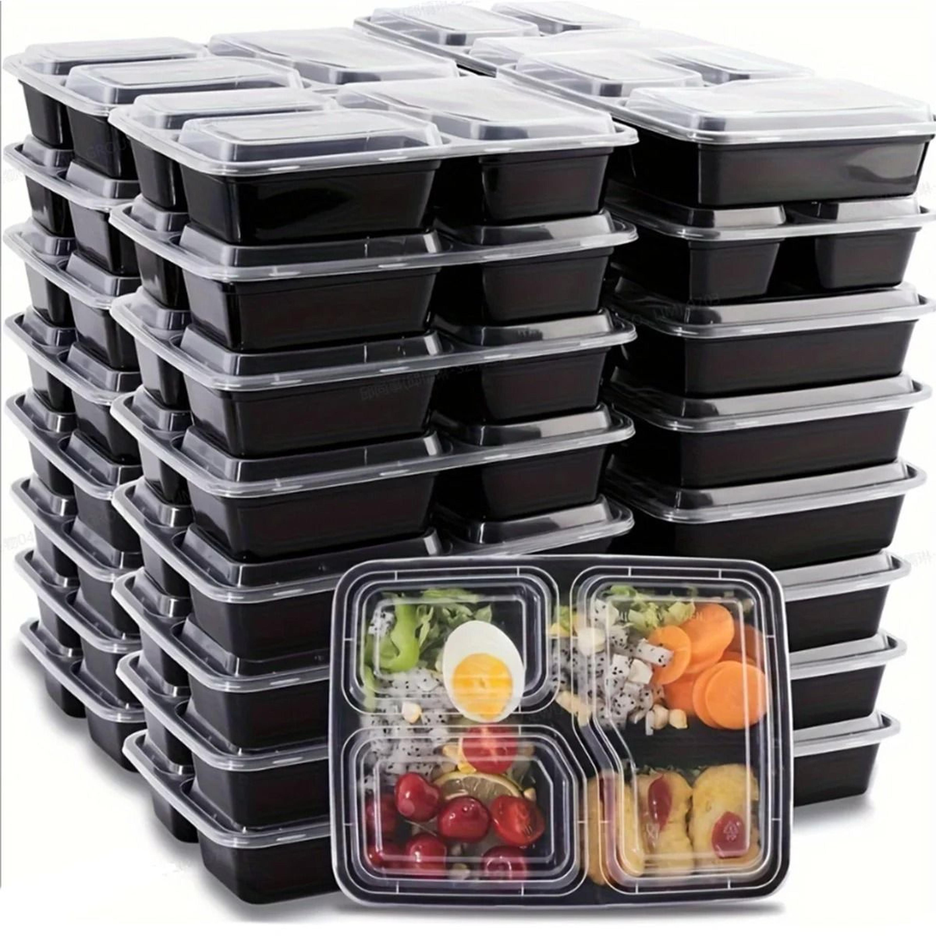 meal prep food storage containers set with airtight lids microwave safe