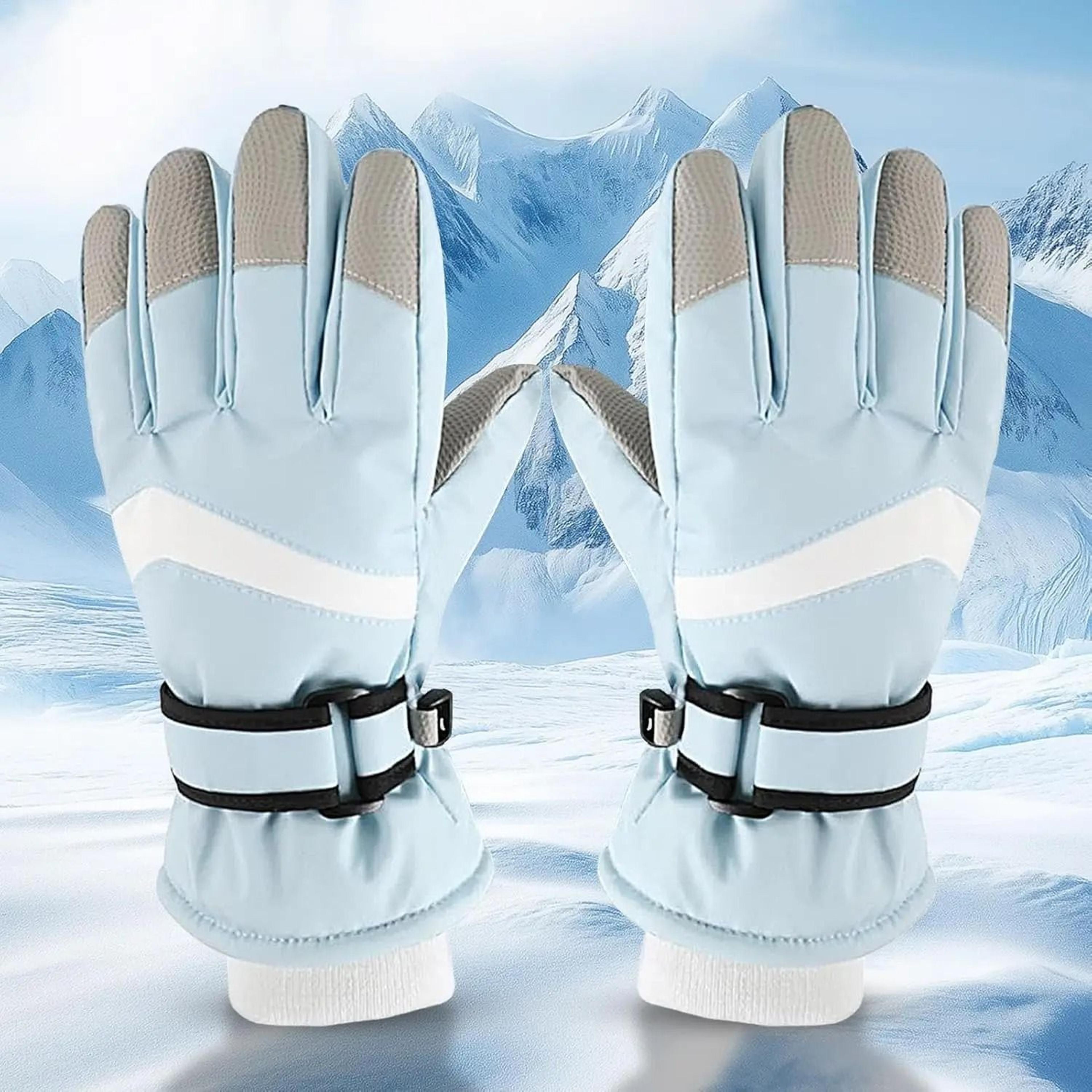 Childrens Winter Ski Gloves Heavy Duty Warm Windproof Waterproof Kids Outdoor 3