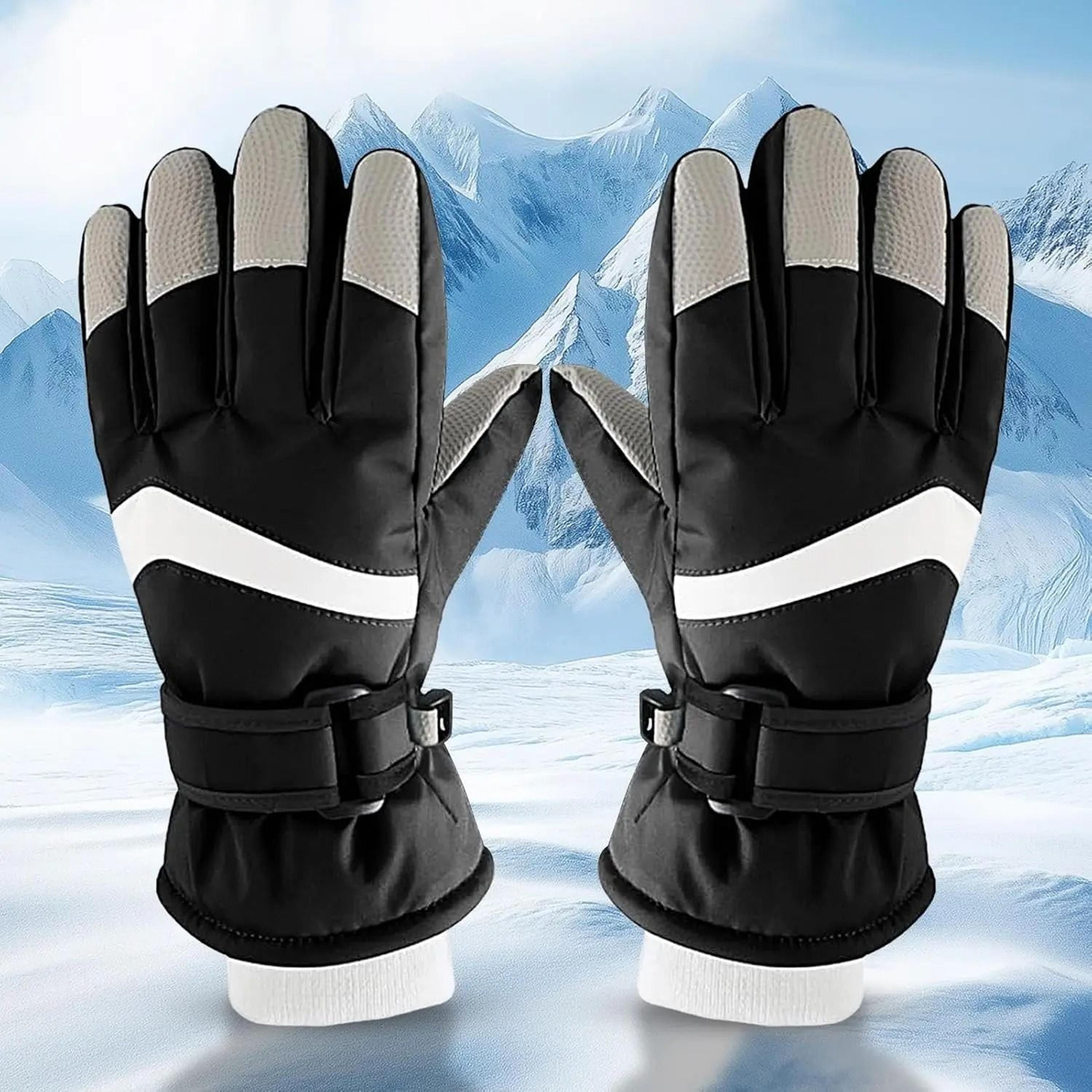 Childrens Winter Ski Gloves Heavy Duty Warm Windproof Waterproof Kids Outdoor 9
