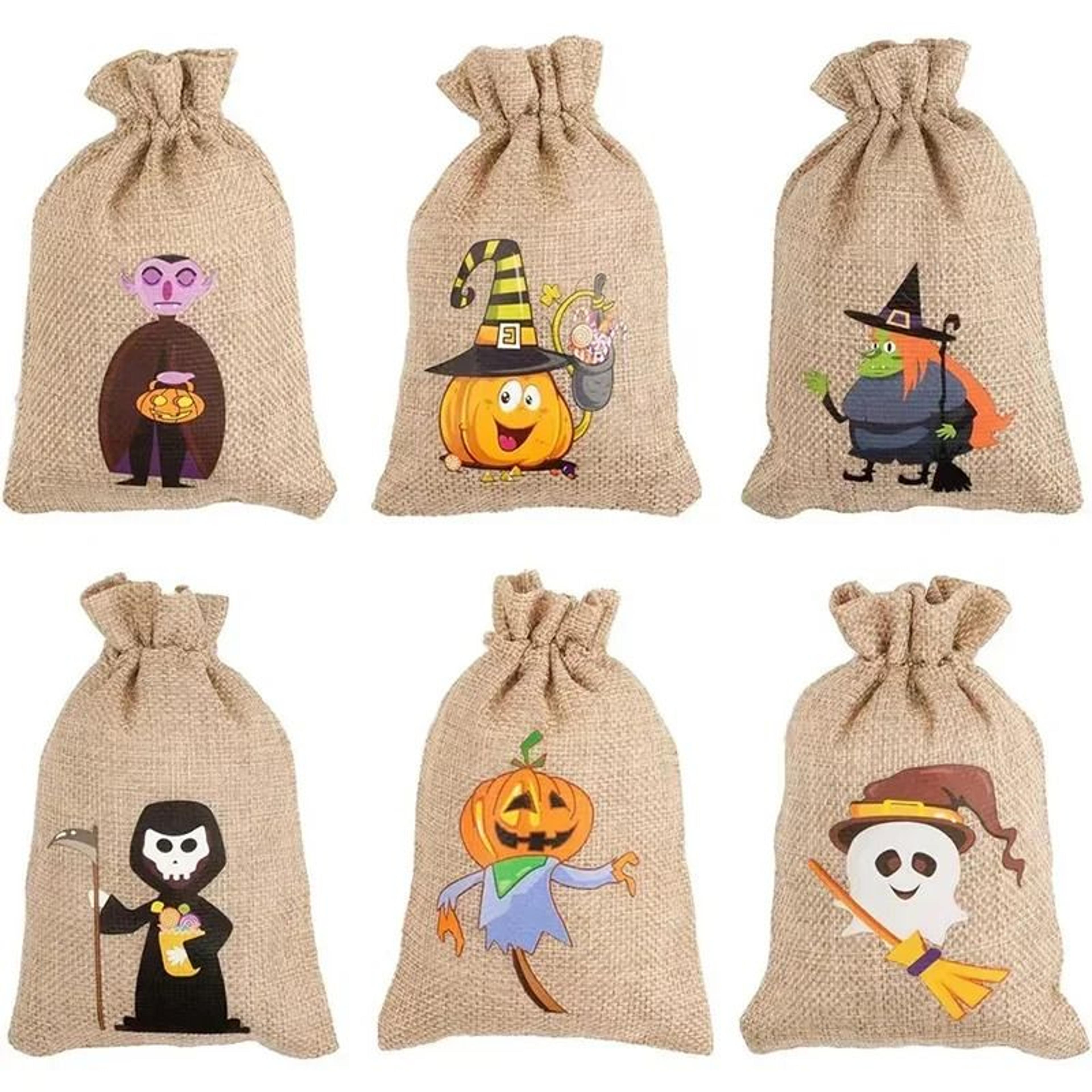 Christmas Burlap Drawstring Candy Bag Santa Gift Sack Holiday Party Favor Pouch 11