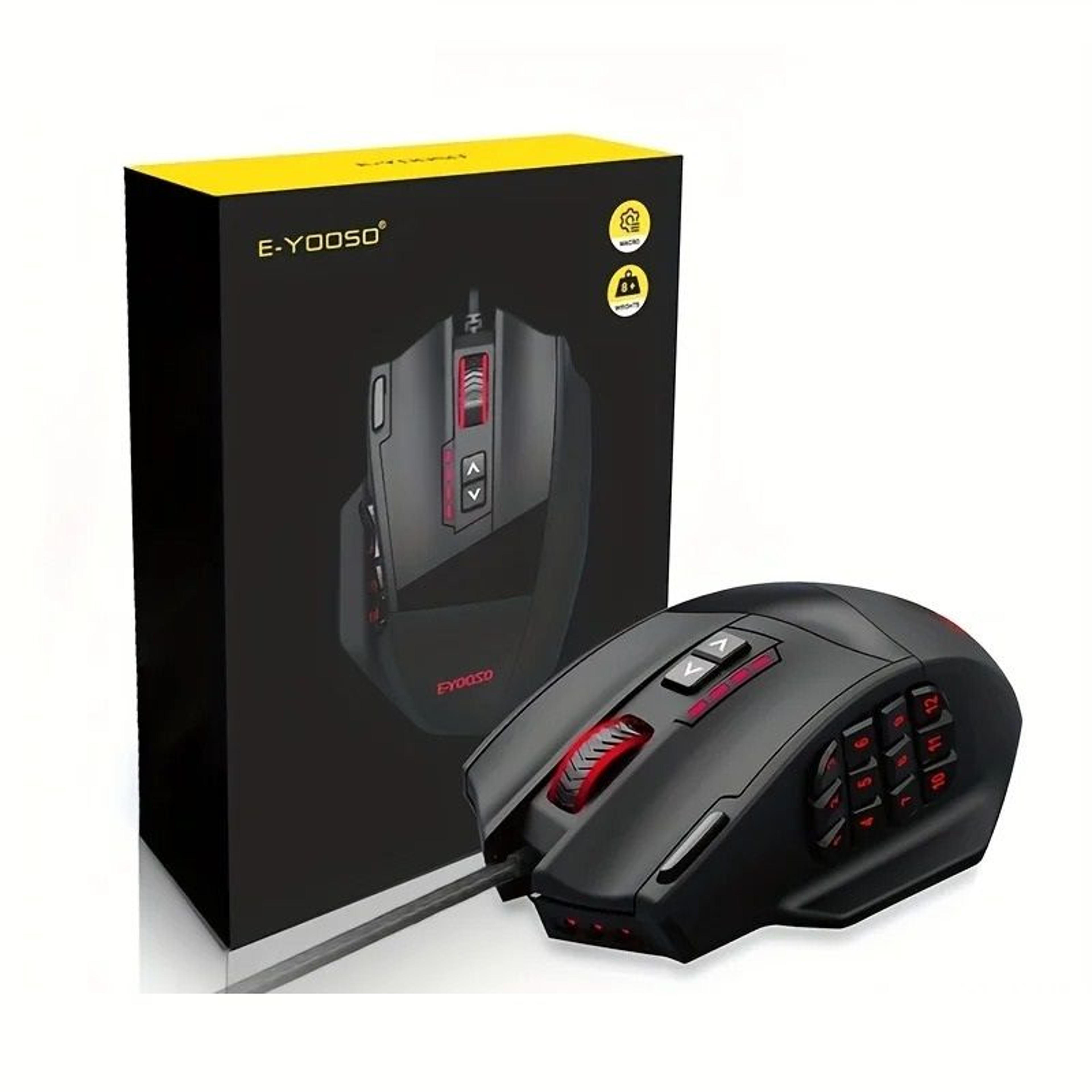 Ergonomic Wired Gaming Mouse With Programmable Side Keys RGB Lighting Setup 5