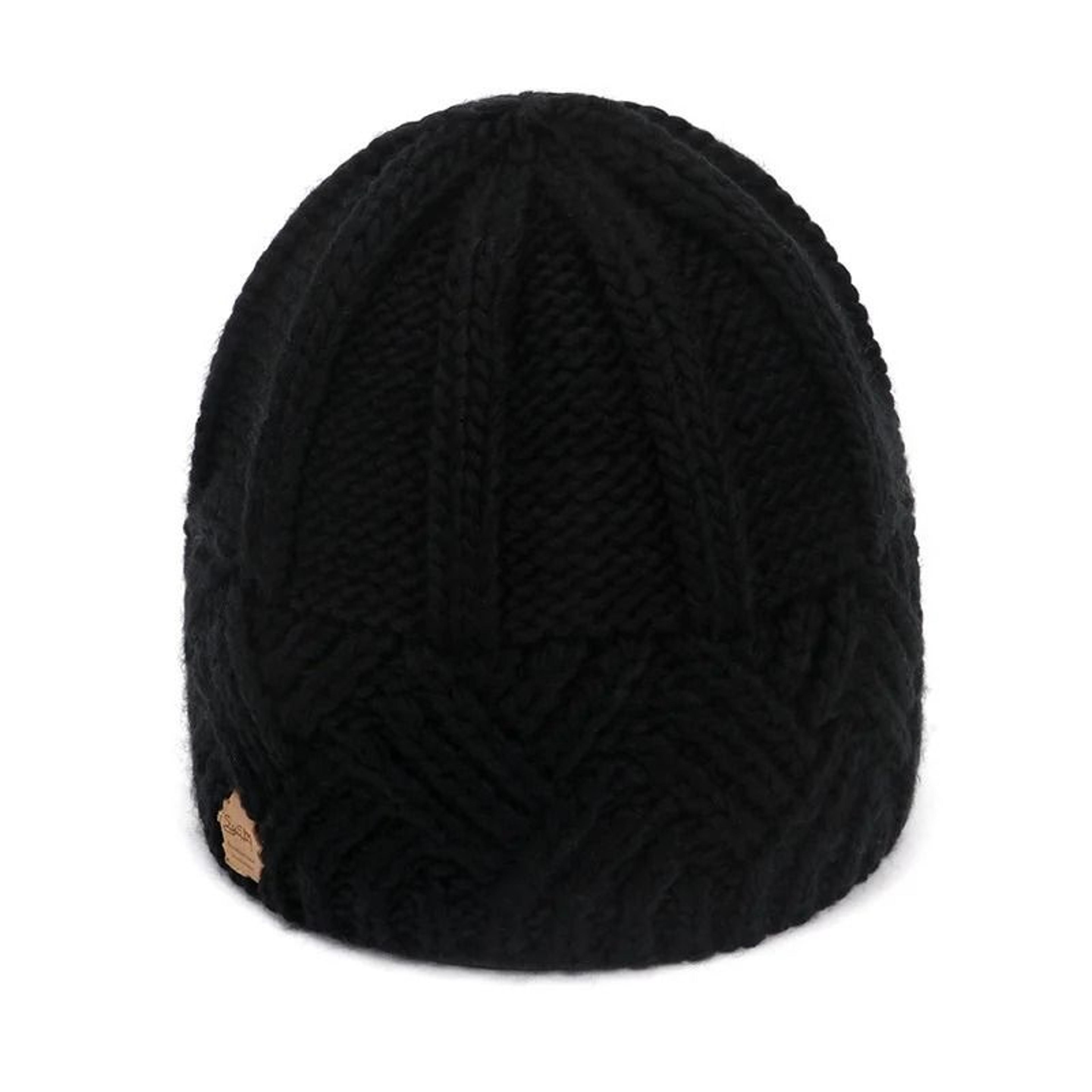 Womens Solid Knitted Beanie Winter Warm Cashmere Wool Blend Slouchy Skulli Cap 8