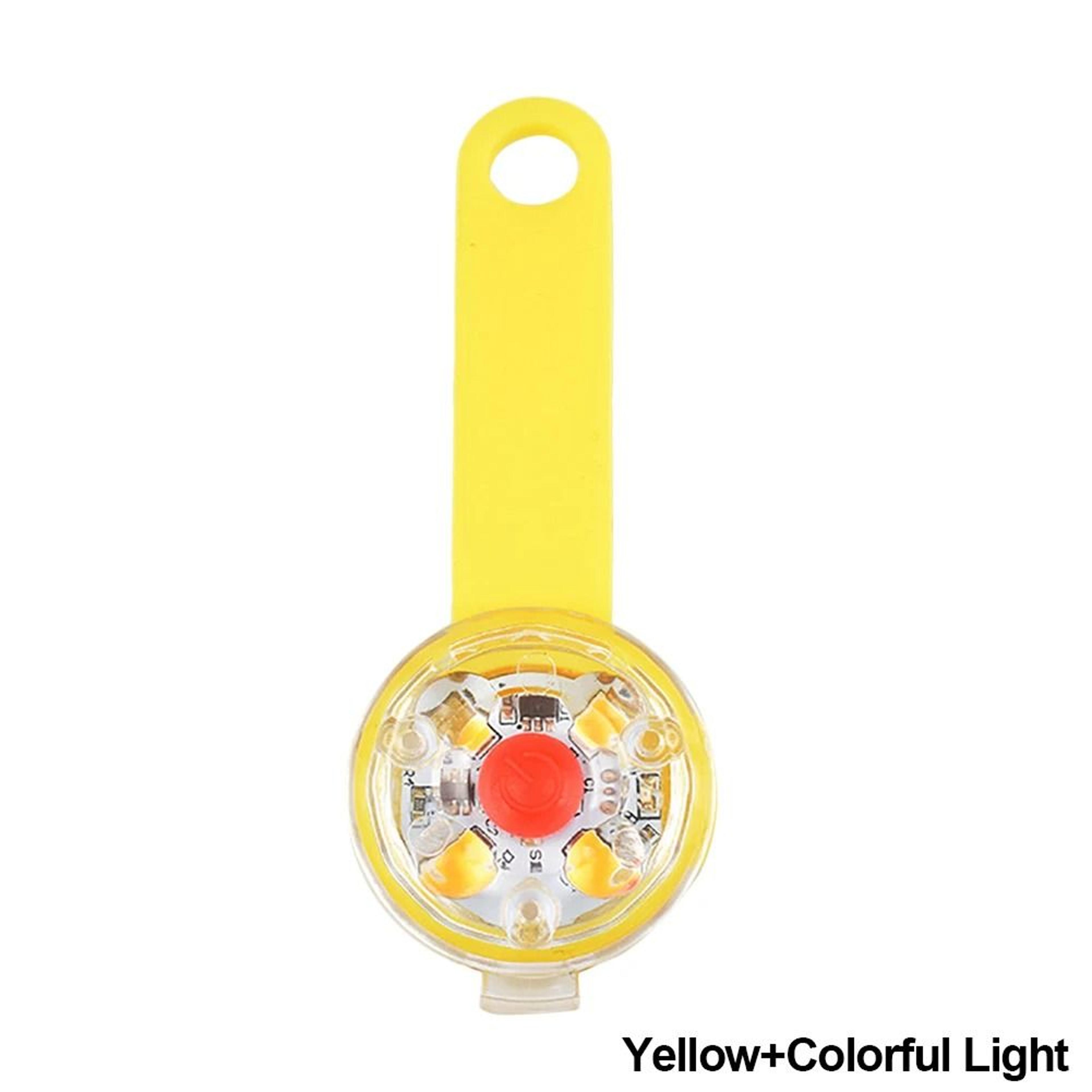 USB Rechargeable LED Dog Collar Light Waterproof Safety Flashing Tag Pendant 6