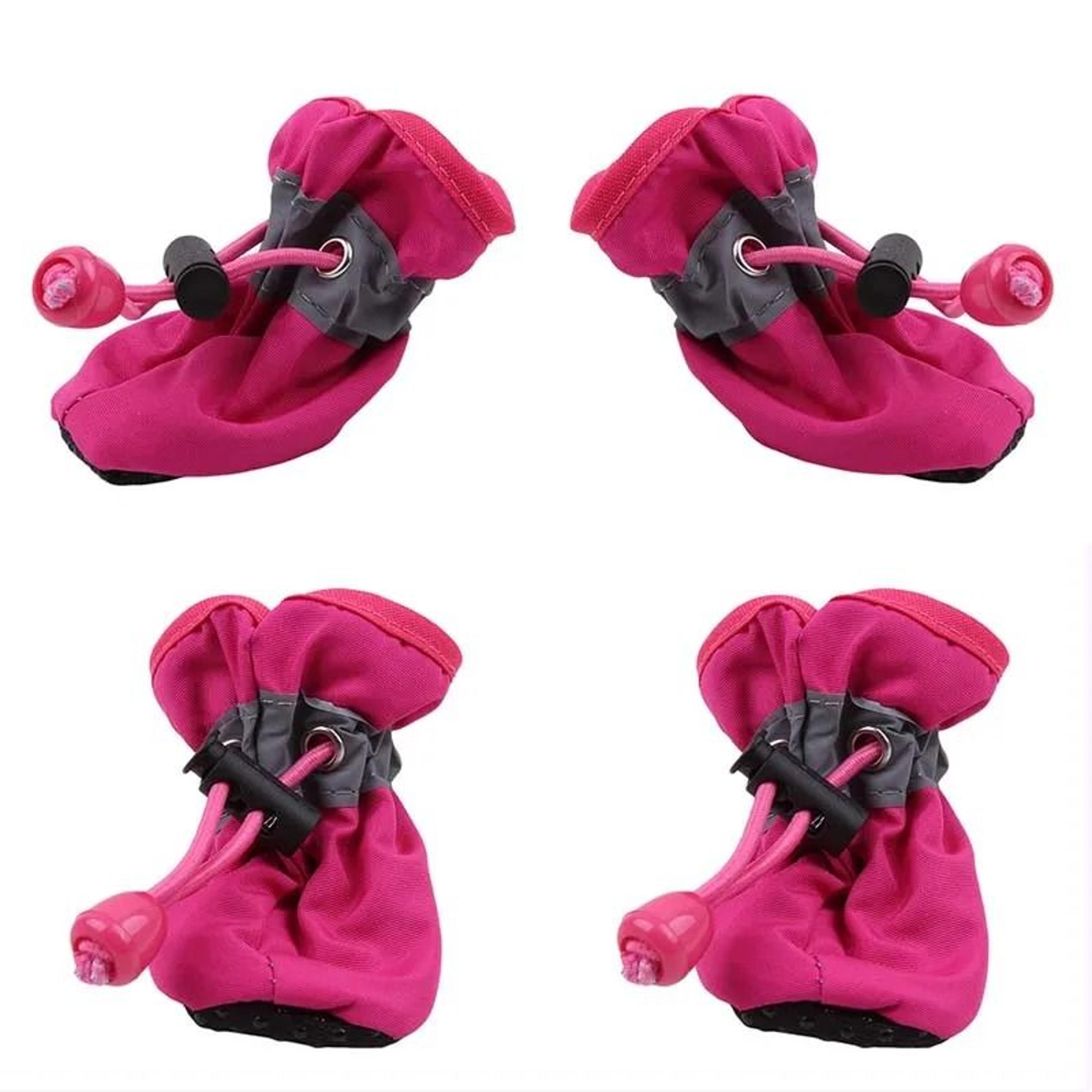 4 Piece All Season Pet Dog Shoes Anti Slip Water Resistant Boots Warm Puppy Booties 3