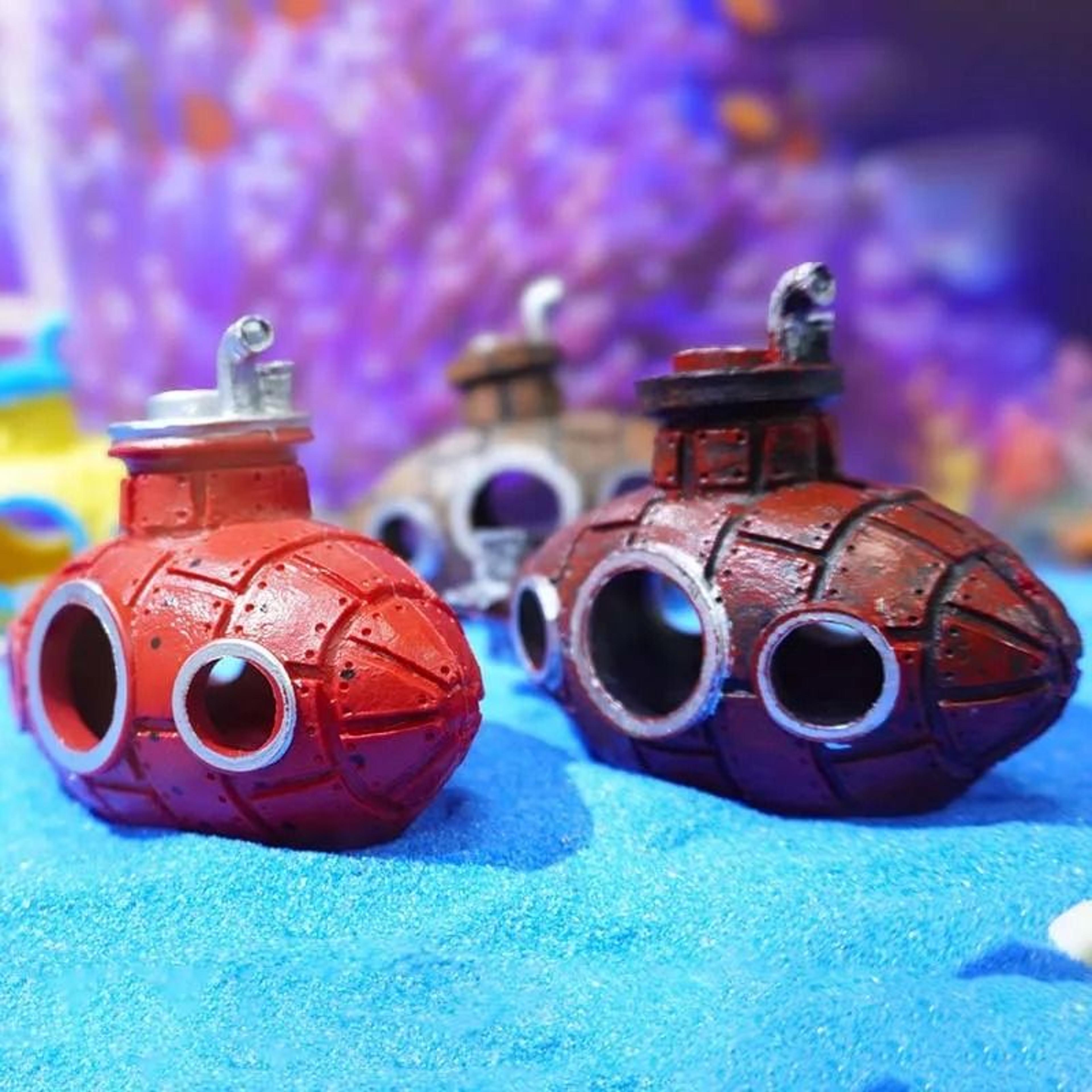 PVC Resin Submarine Aquarium Ornament Fish Shrimp Shelter Hideout Cave Decoration 3