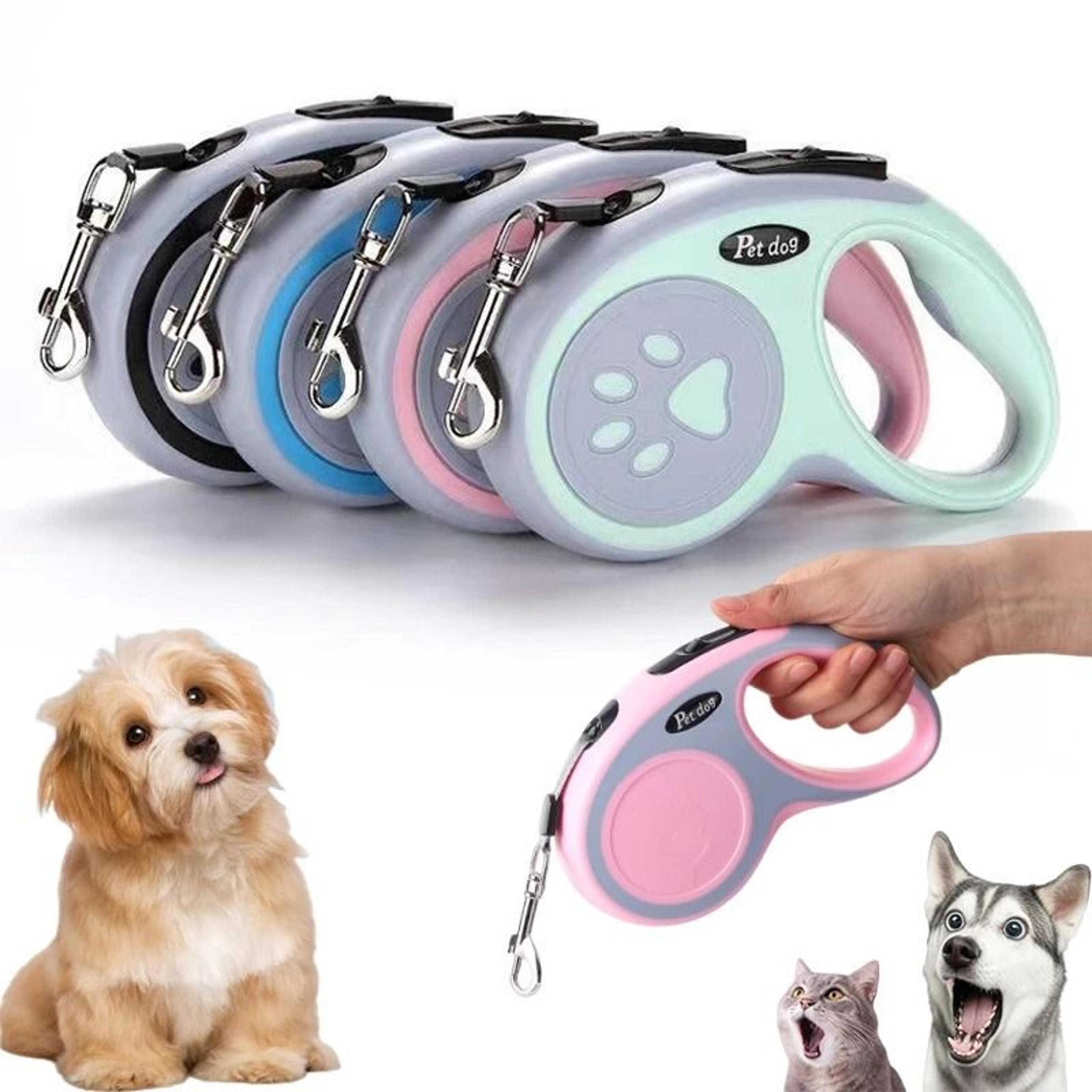 automatic retractable nylon dog leash extending puppy traction rope lead