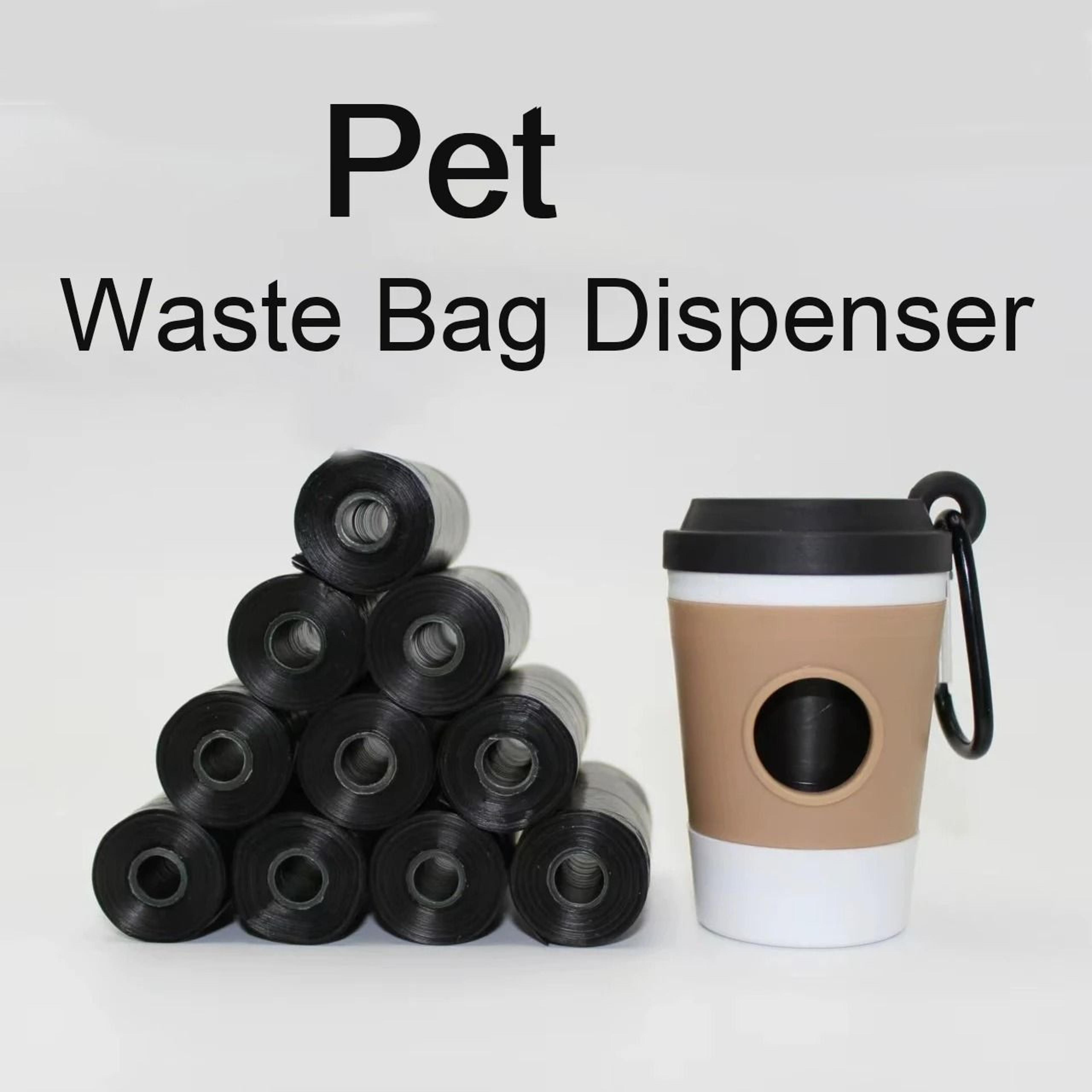portable coffee cup dog poop bag dispenser outdoor pet waste bag storage holder