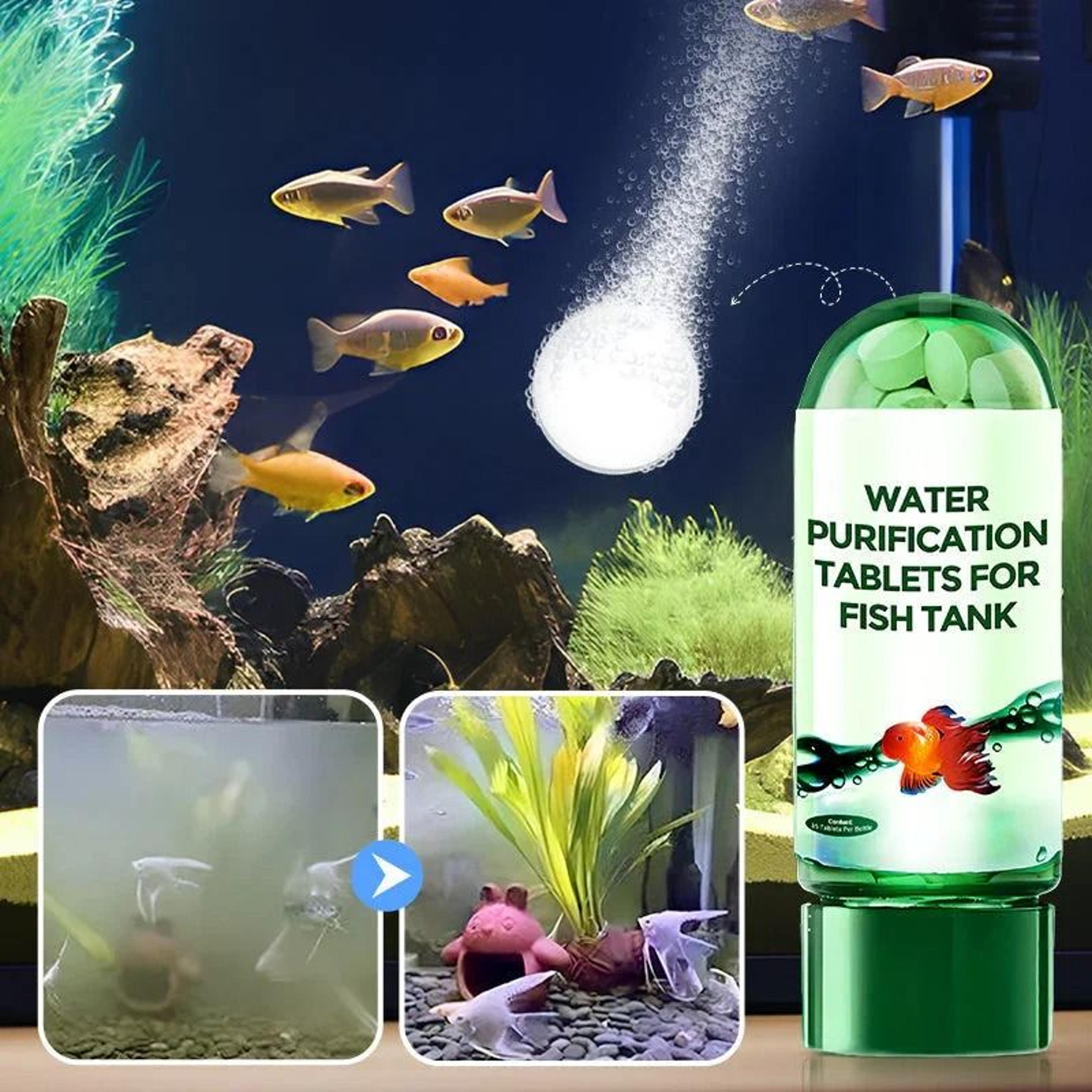 fast-acting aquarium water purification tablets eco-friendly clarifier cleaning solution