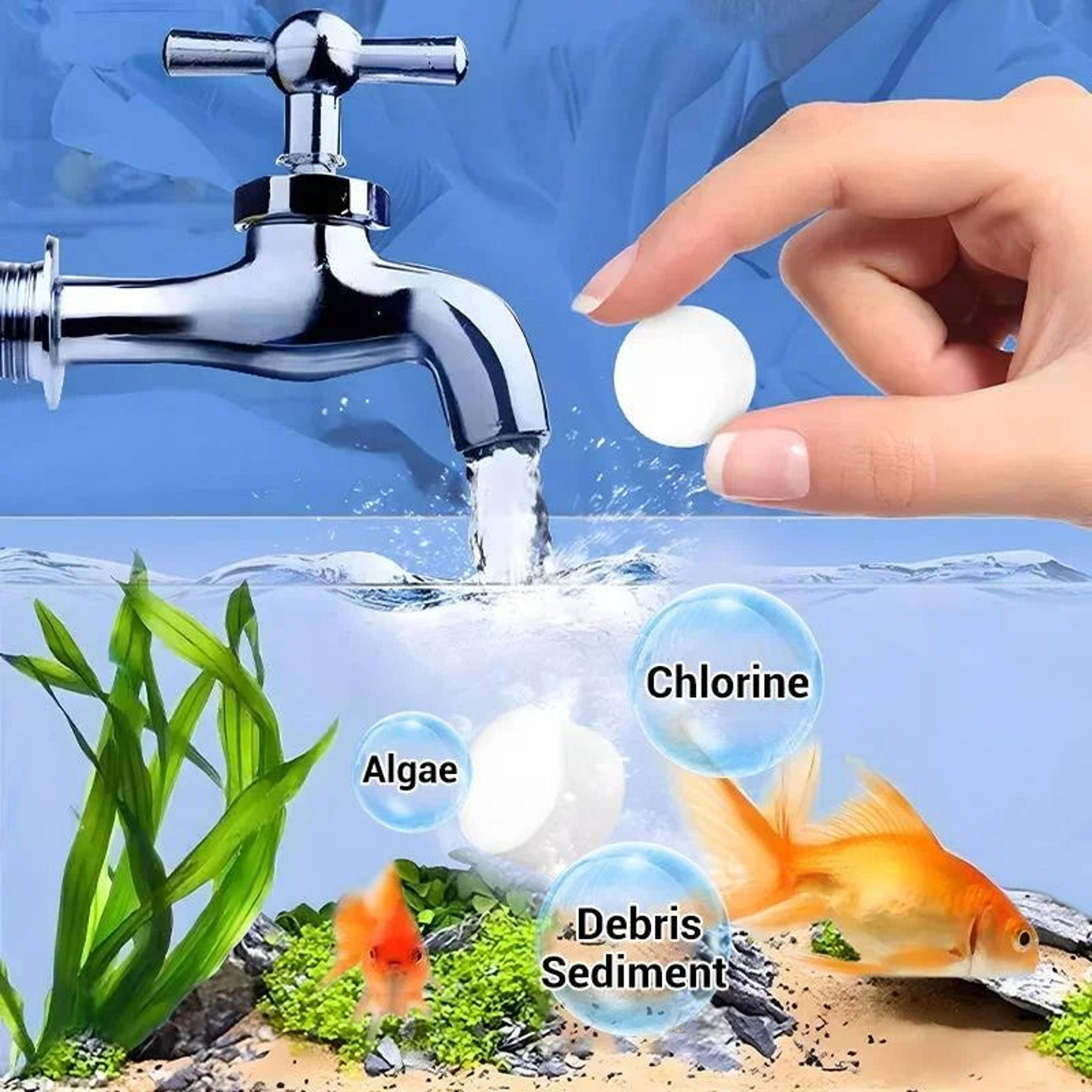 FastActing Aquarium Water Purification Tablets EcoFriendly Clarifier Cleaning Solution 1