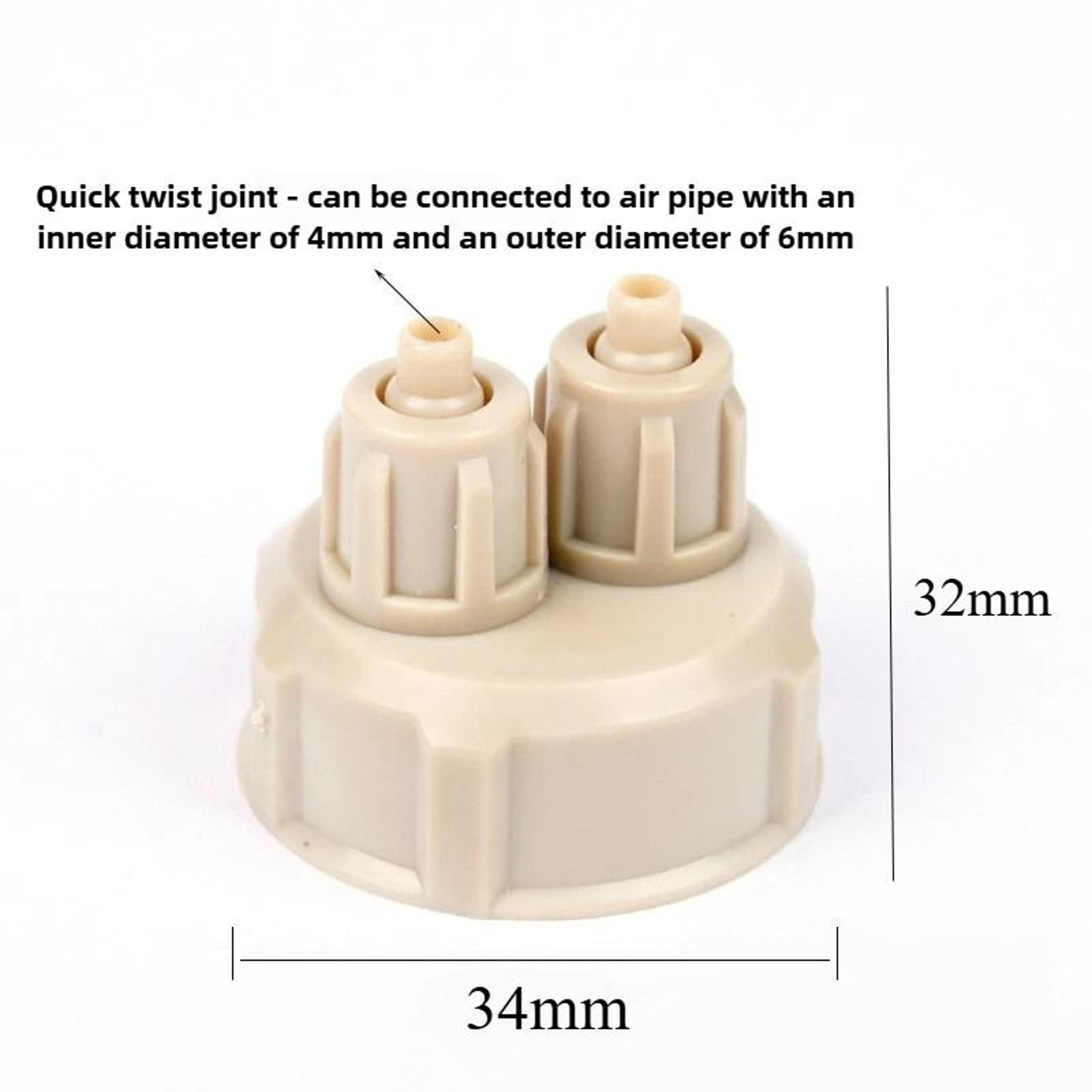 DIY Aquarium CO2 System Bottle Caps Kit Carbon Dioxide Generator Reactor Connector 2
