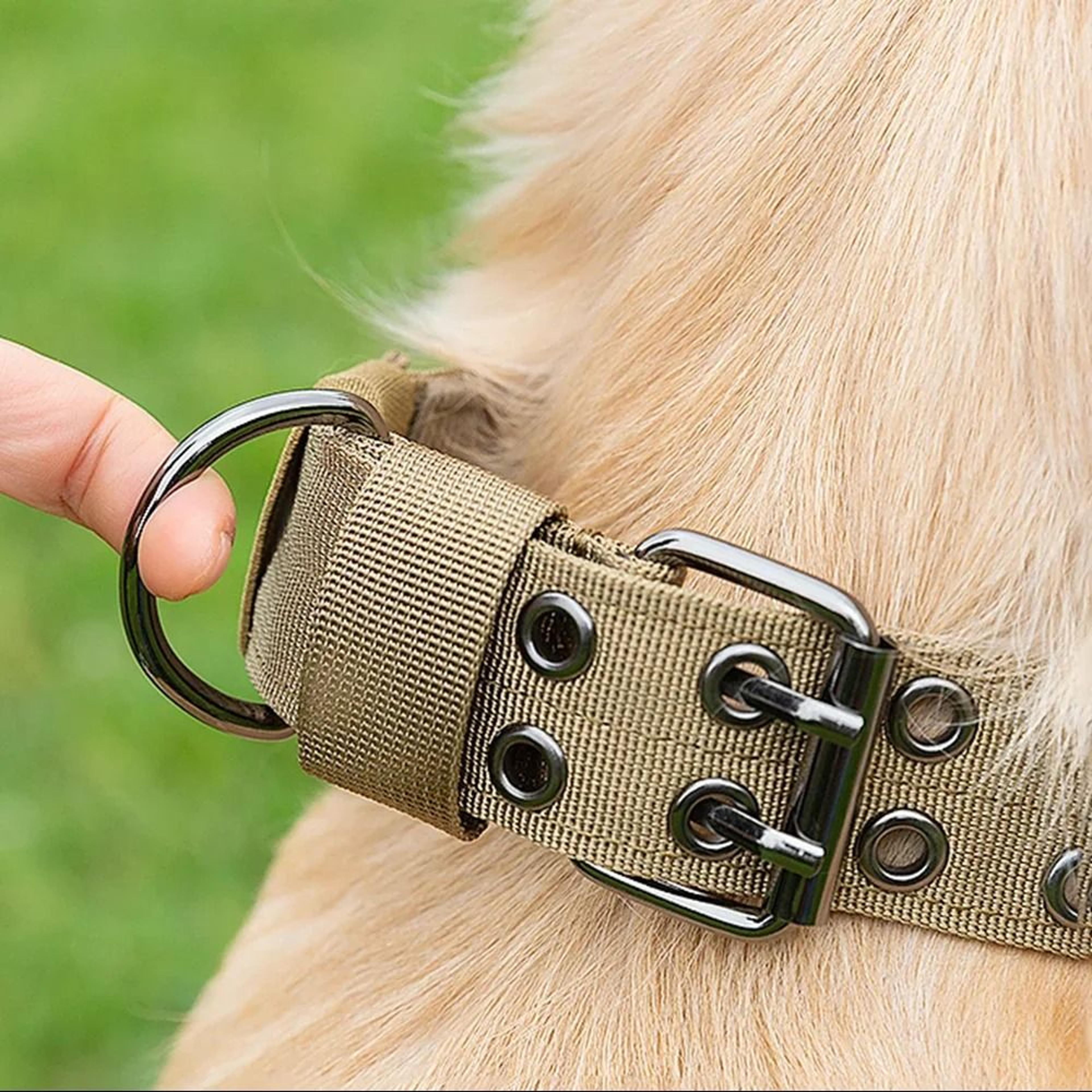 Outdoor Tactical Military Dog Collar HeavyDuty Metal Buckle Adjustable Training Collar 3