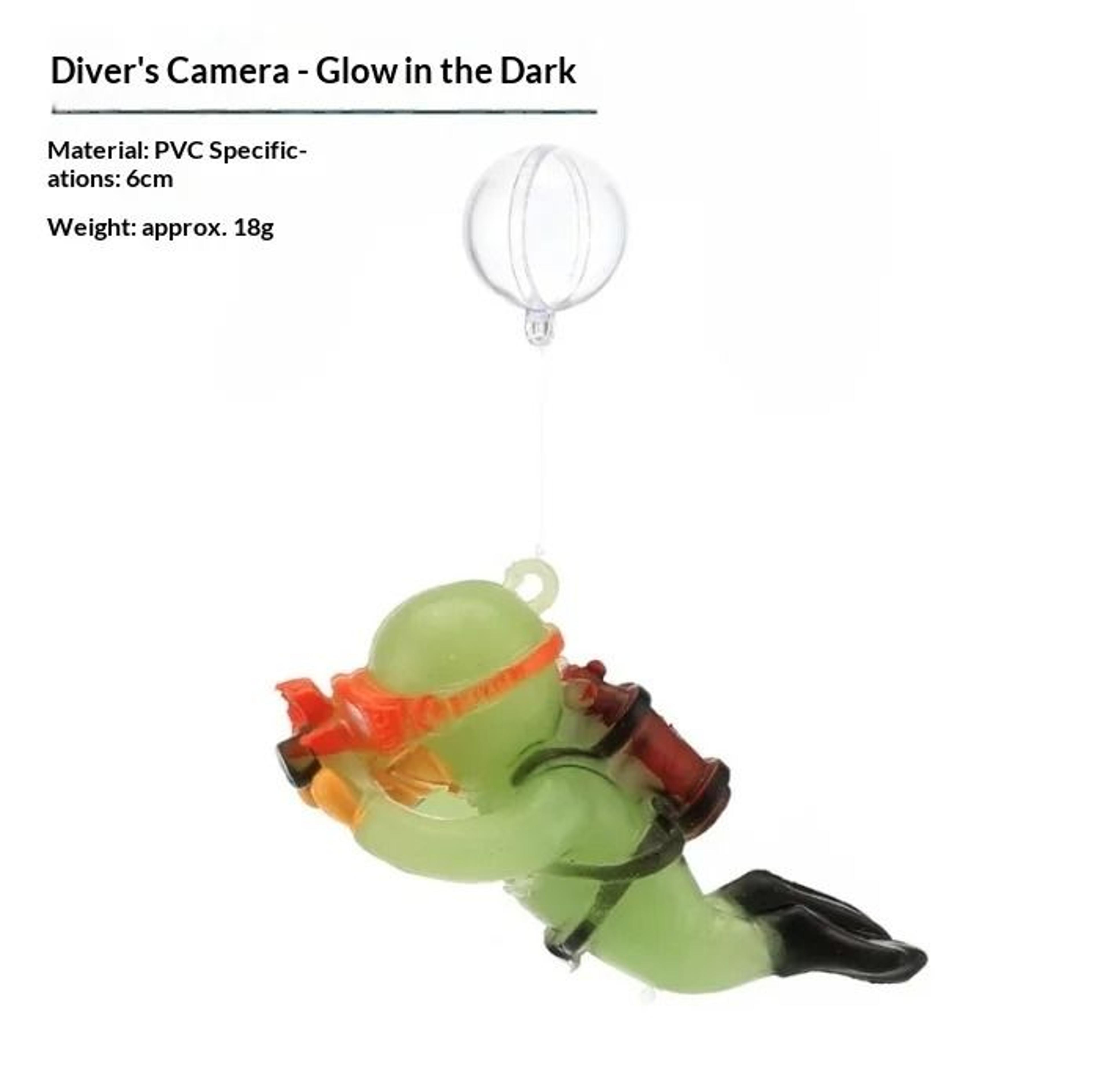Mini Floating Diver Aquarium Decoration Luminous Small Fish Tank Ornament 7
