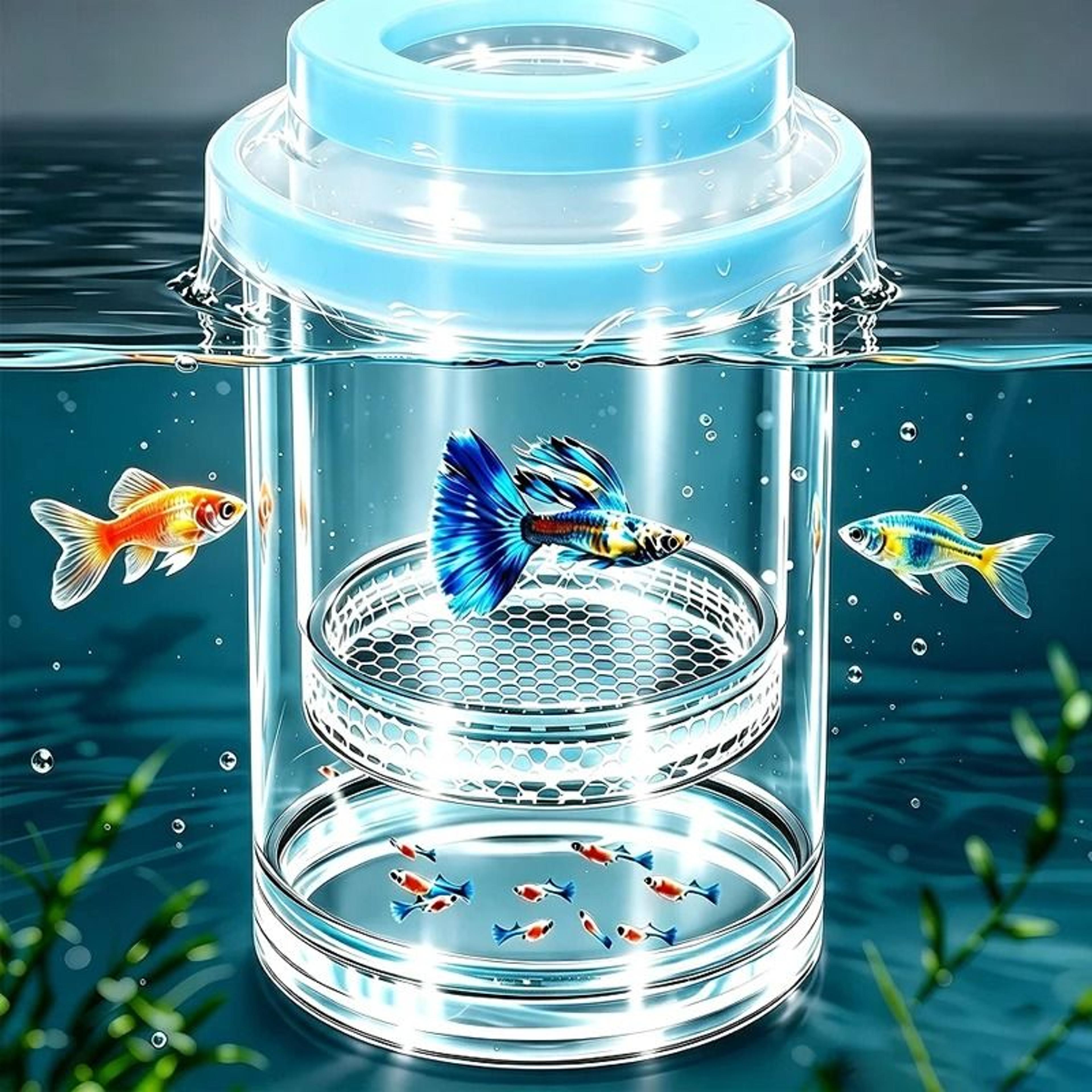 floating aquarium breeding box tube isolation hatchery for guppy fry zebrafish betta