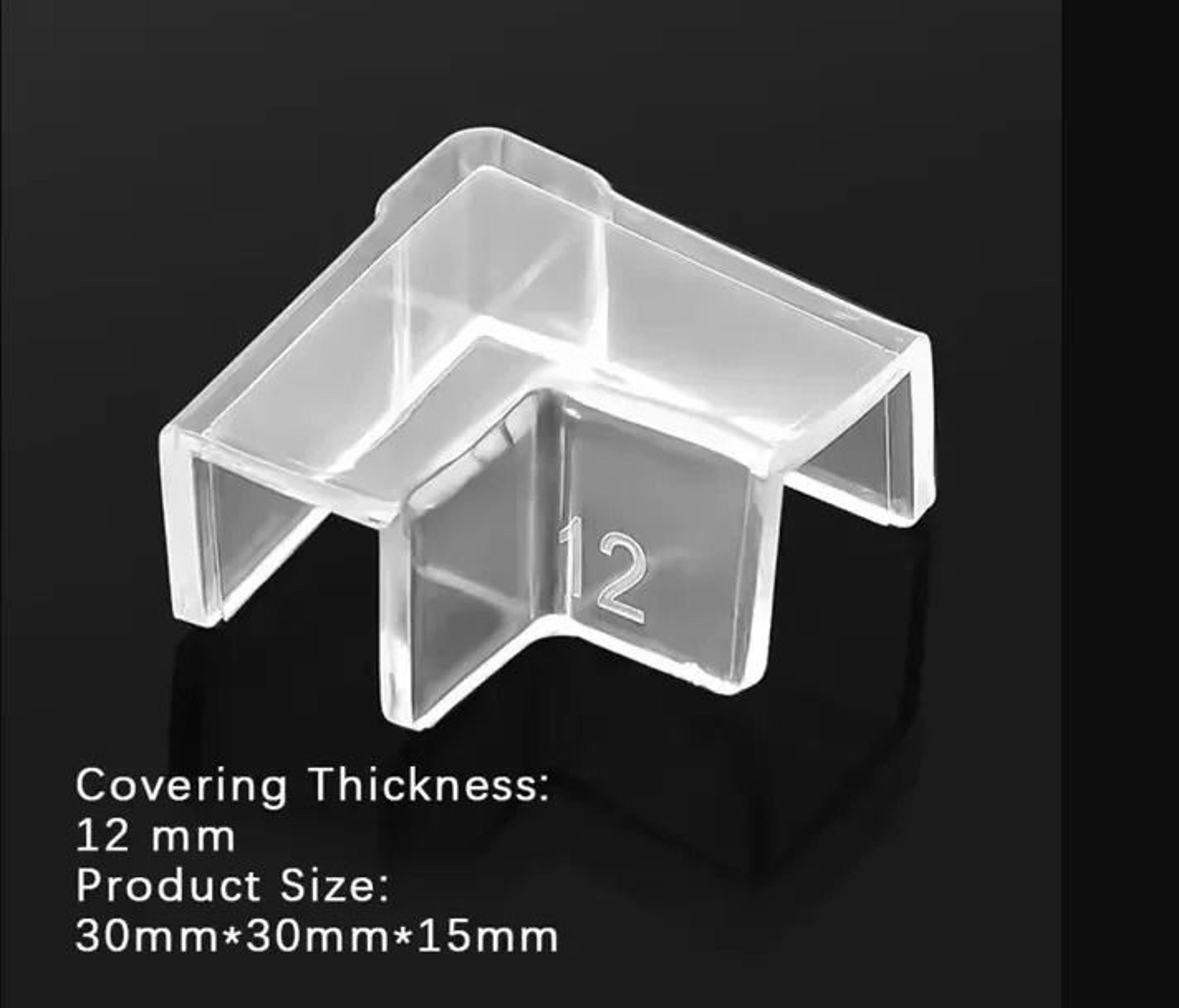 4Piece Plastic Aquarium Corner Protectors AntiCollision Guard Cover Set 6