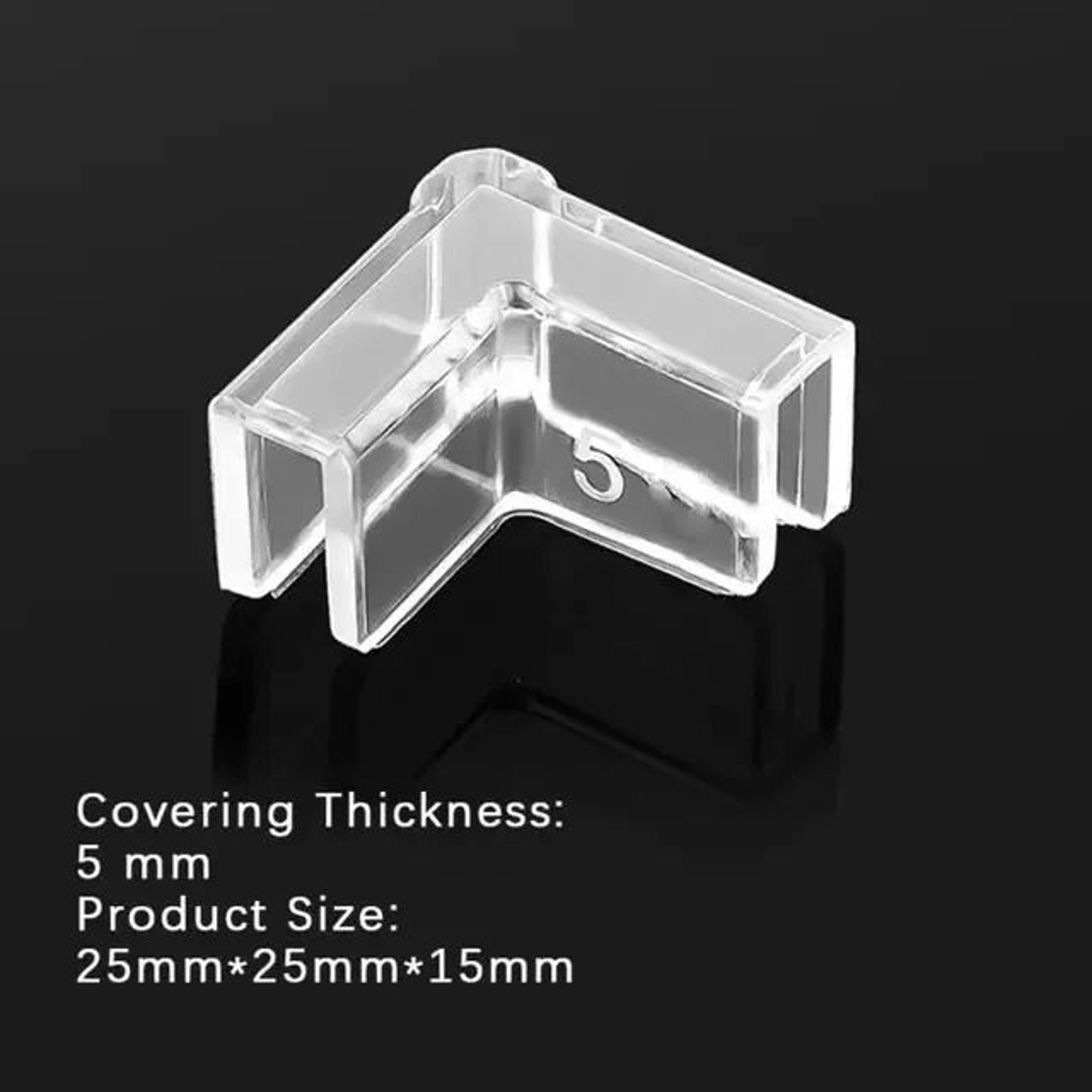 4Piece Plastic Aquarium Corner Protectors AntiCollision Guard Cover Set 7