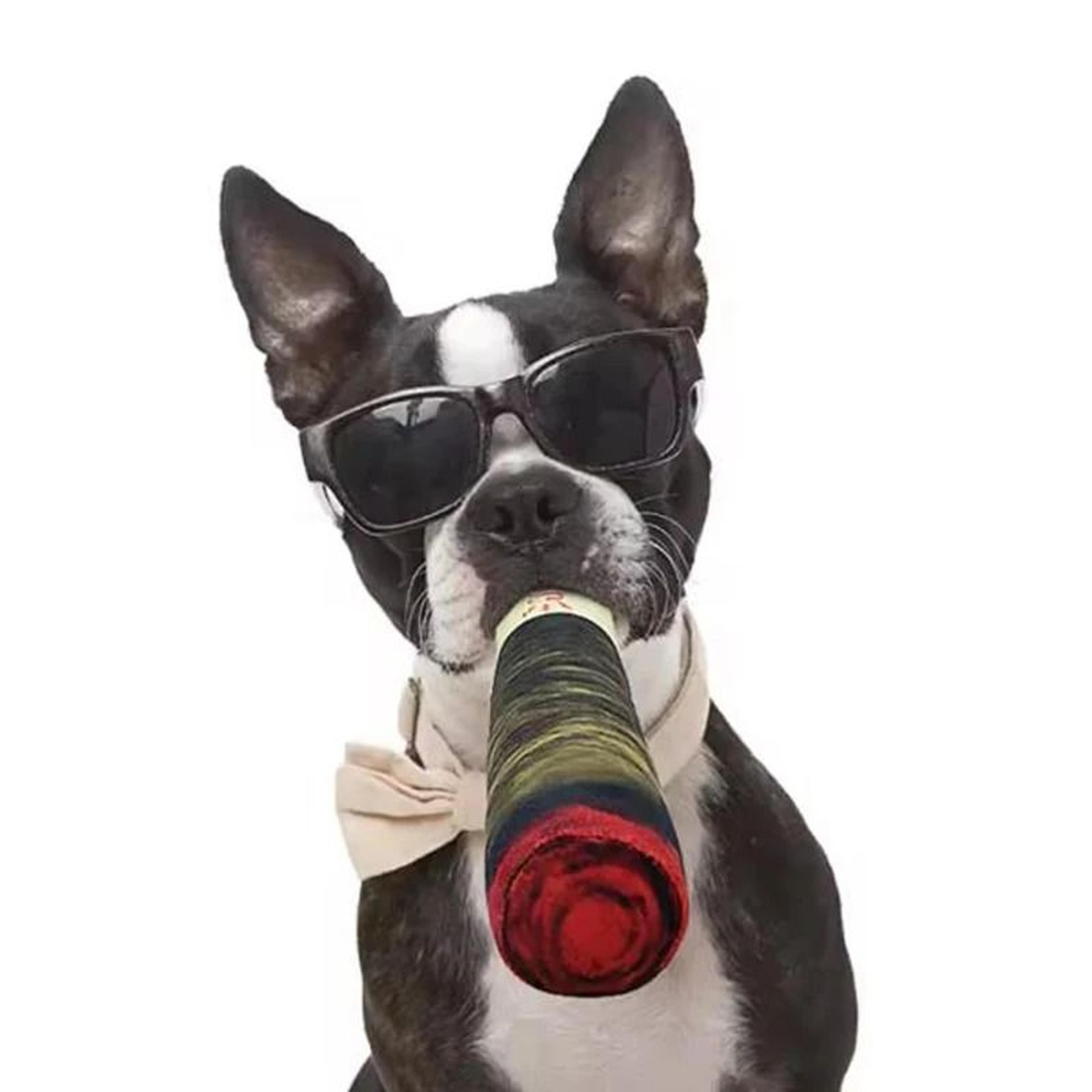 Funny Cigar Design Interactive Plush Squeaky Dog Toy Creative Teeth Grinding Chew Toy For Small Med 5