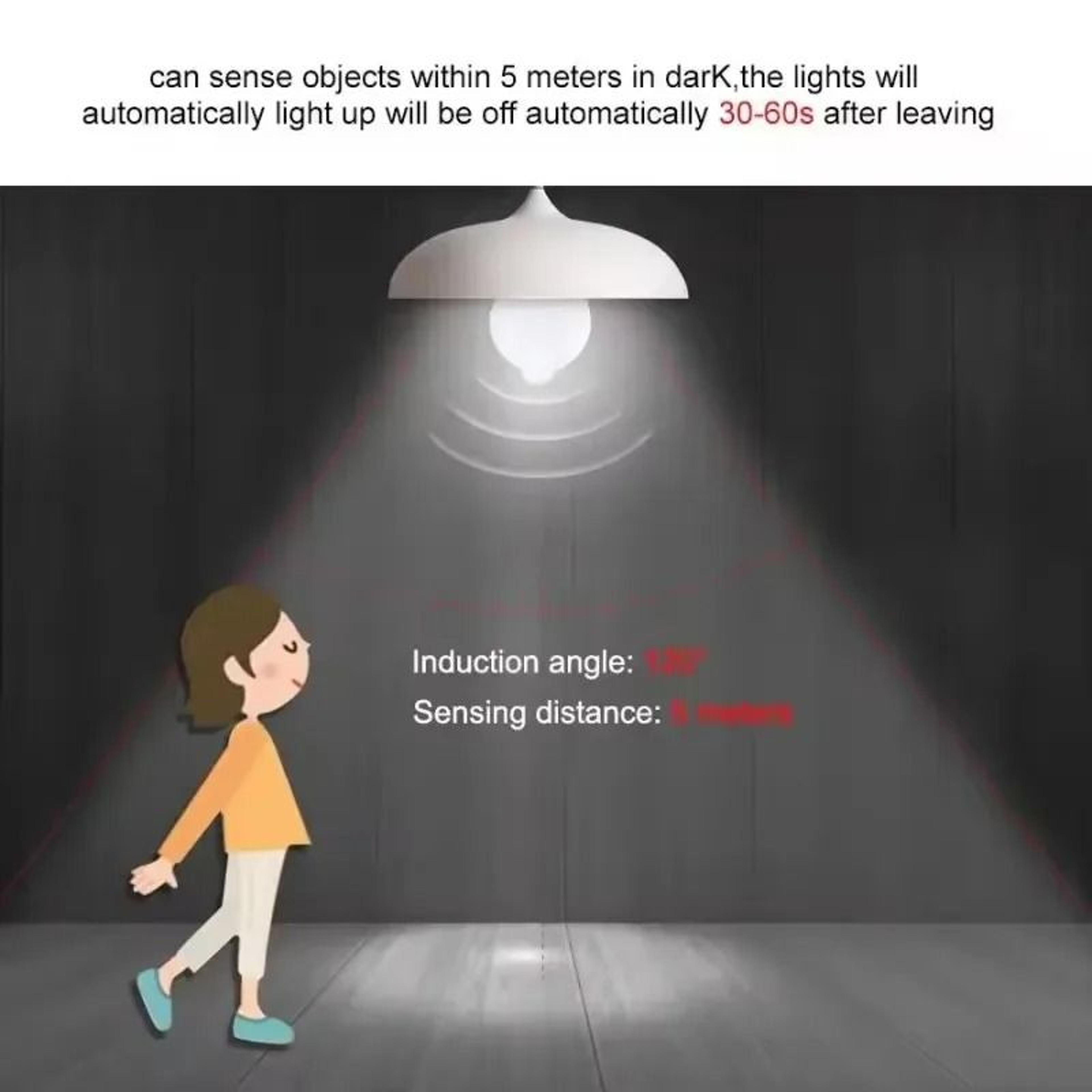 PIR Motion Sensor LED Light Bulb Automatic Sound  Motion Activated E27 Smart Lamp 2