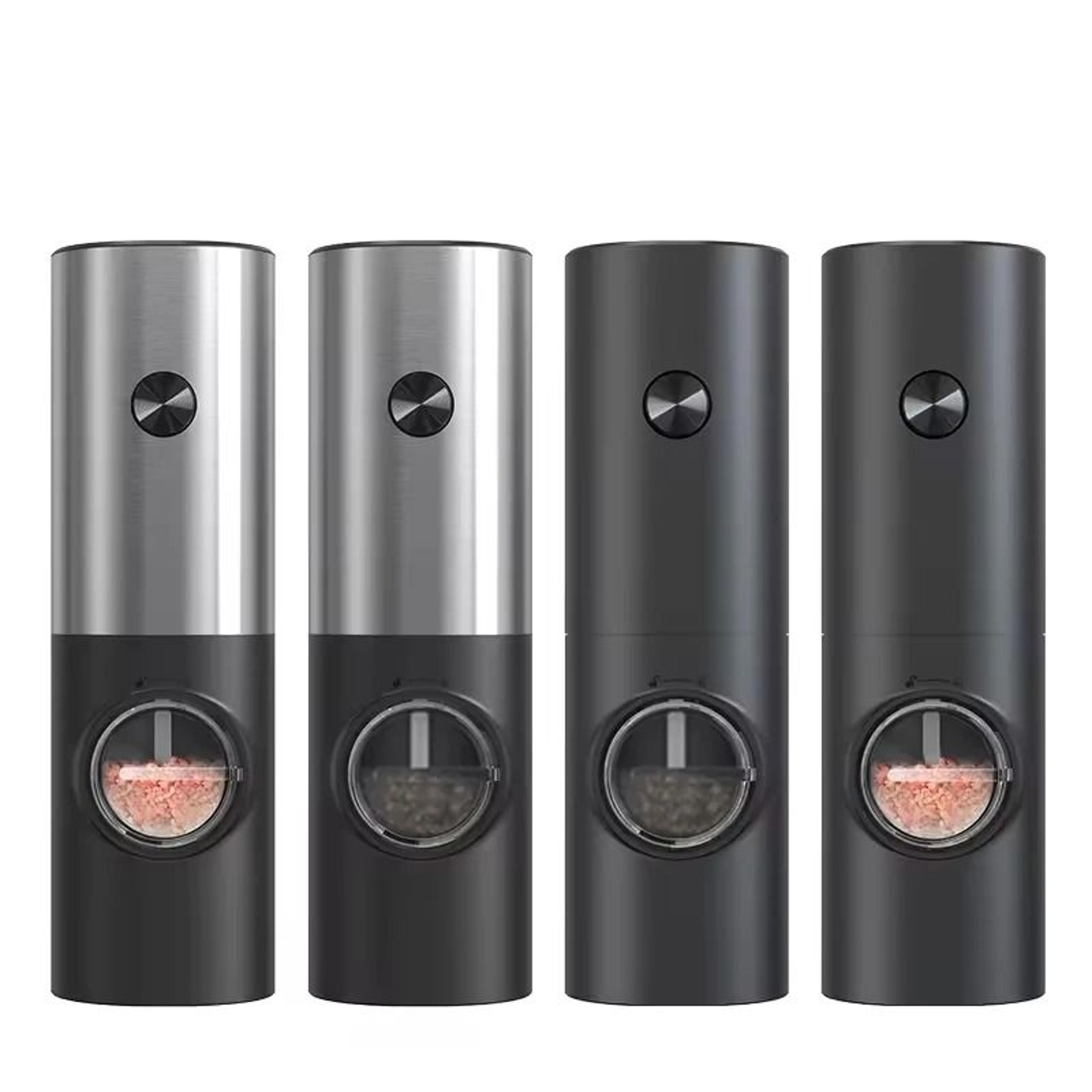 Automatic Electric Pepper Mill Adjustable Salt And Spice Grinder Set With LED Light 3
