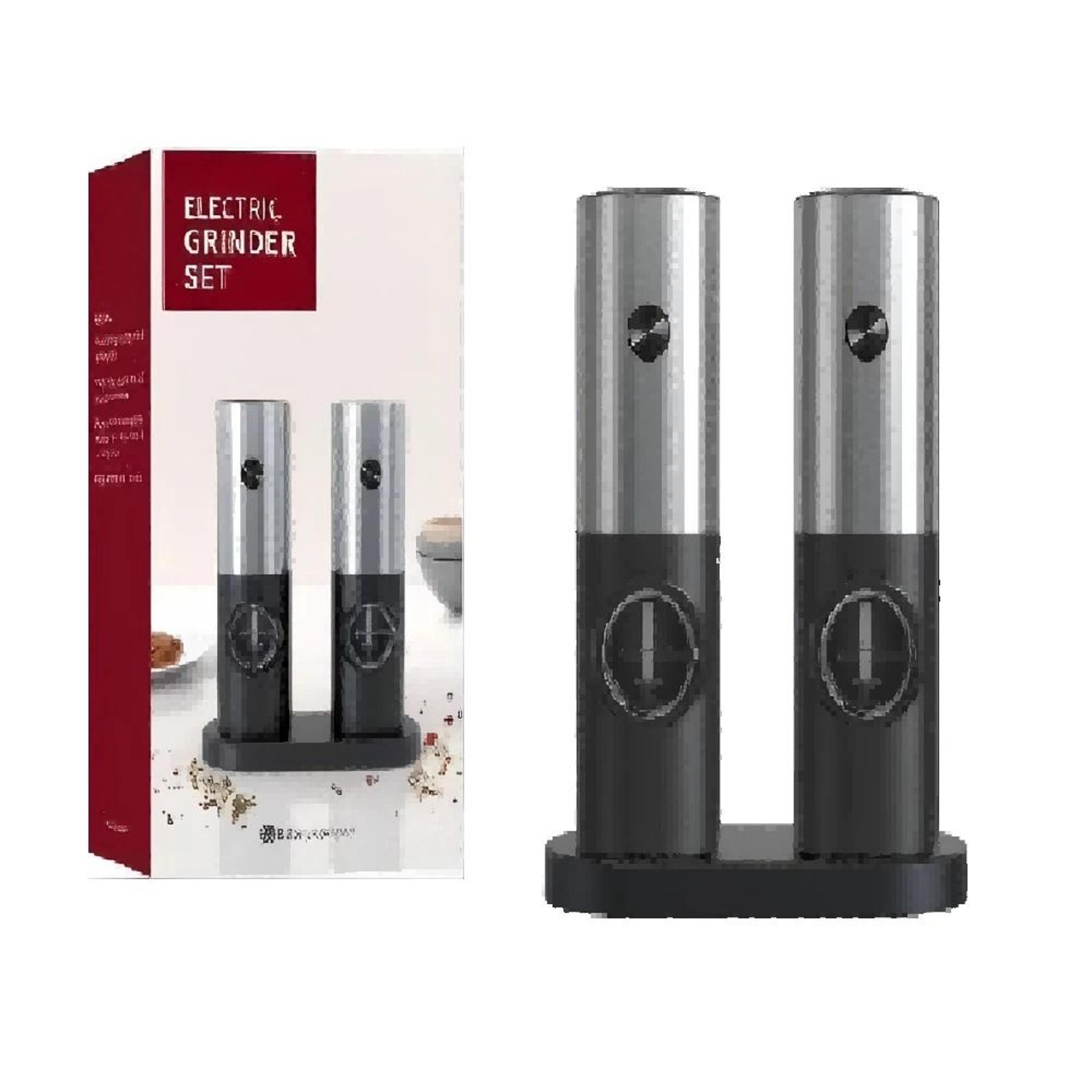 Automatic Electric Pepper Mill  Sea Salt Grinder Set With Integrated LED Light 9