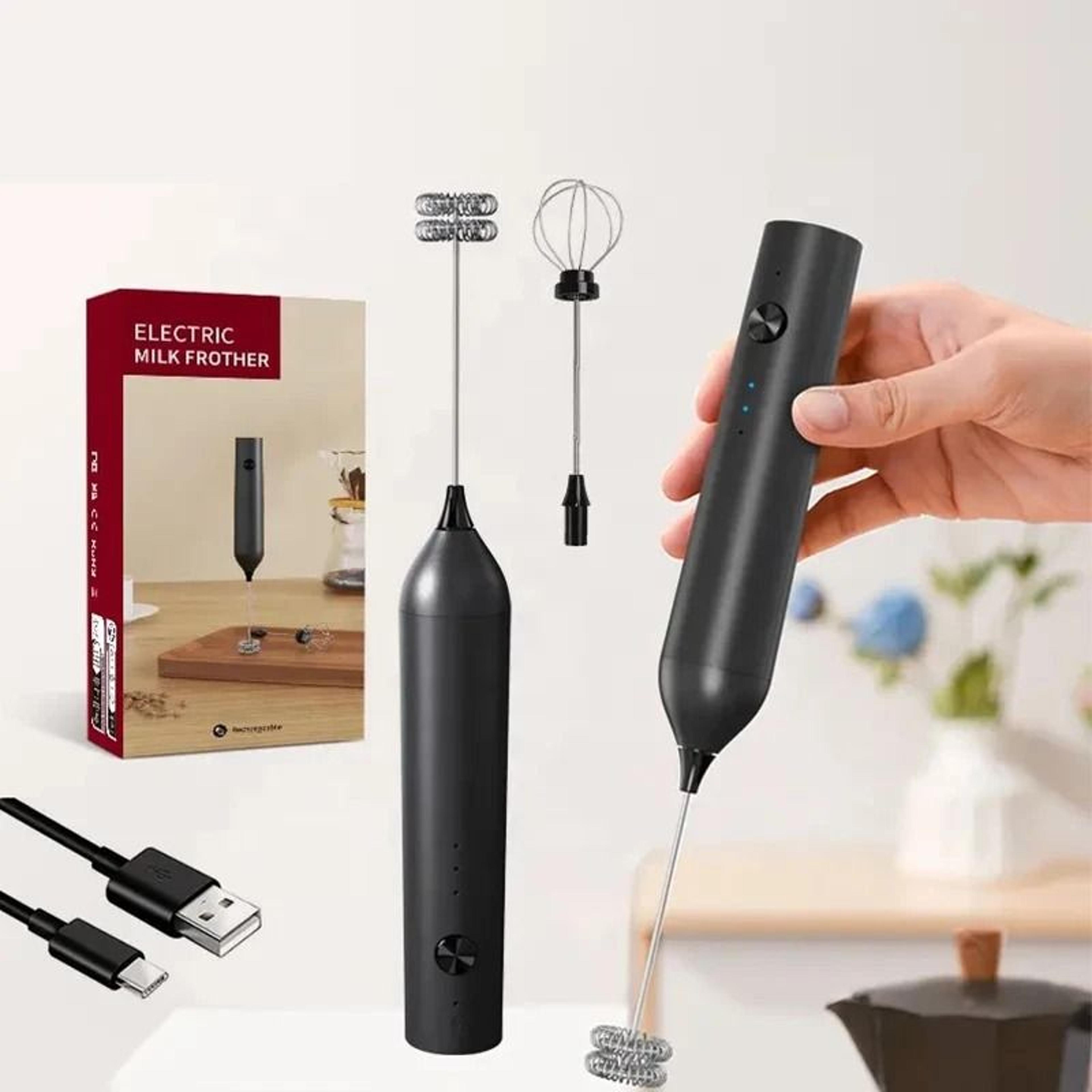 Handheld Electric Milk Frother And Rechargeable Drink Mixer 0