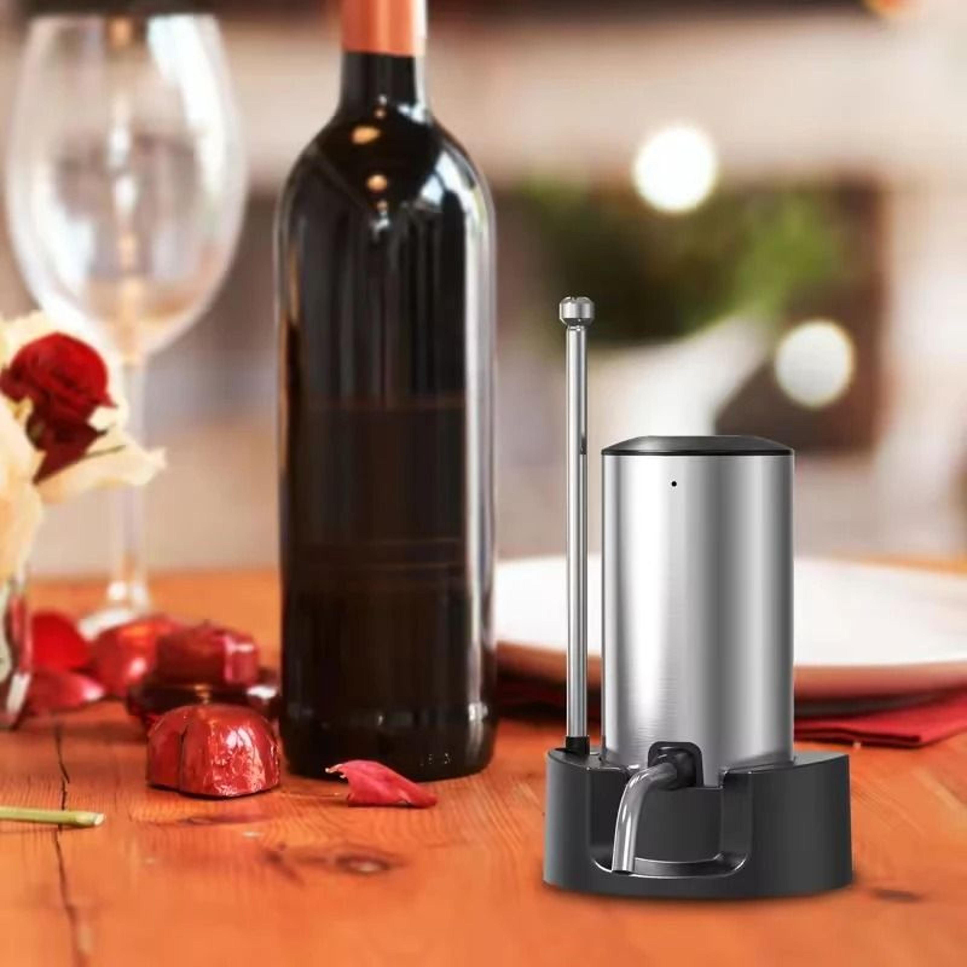 Automatic Electric Wine Aerator And Dispenser Set With USB Type C Rechargeable Battery 2