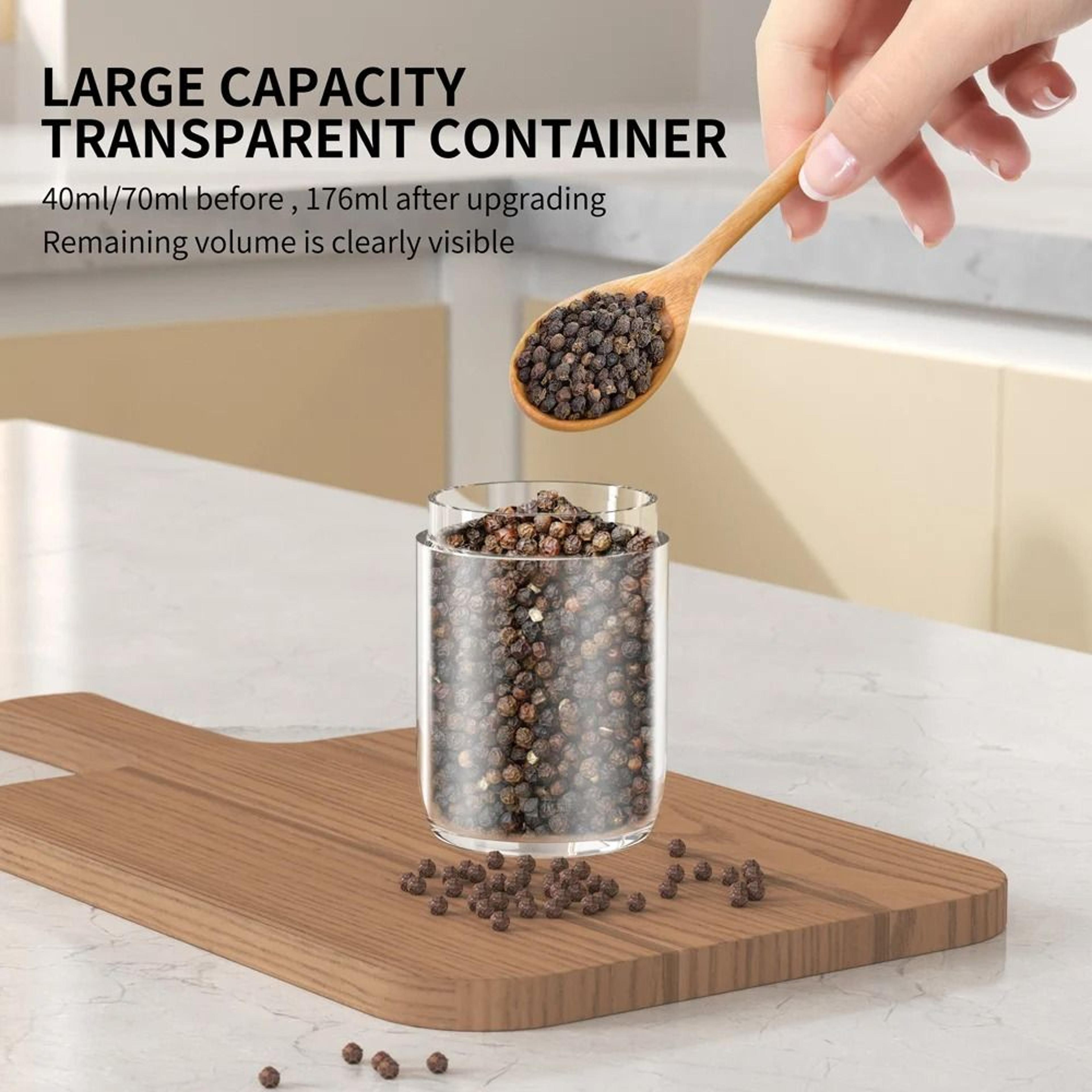 Battery Operated One Touch Spice Mill Set With Integrated LED Light And Ceramic Rotor 3