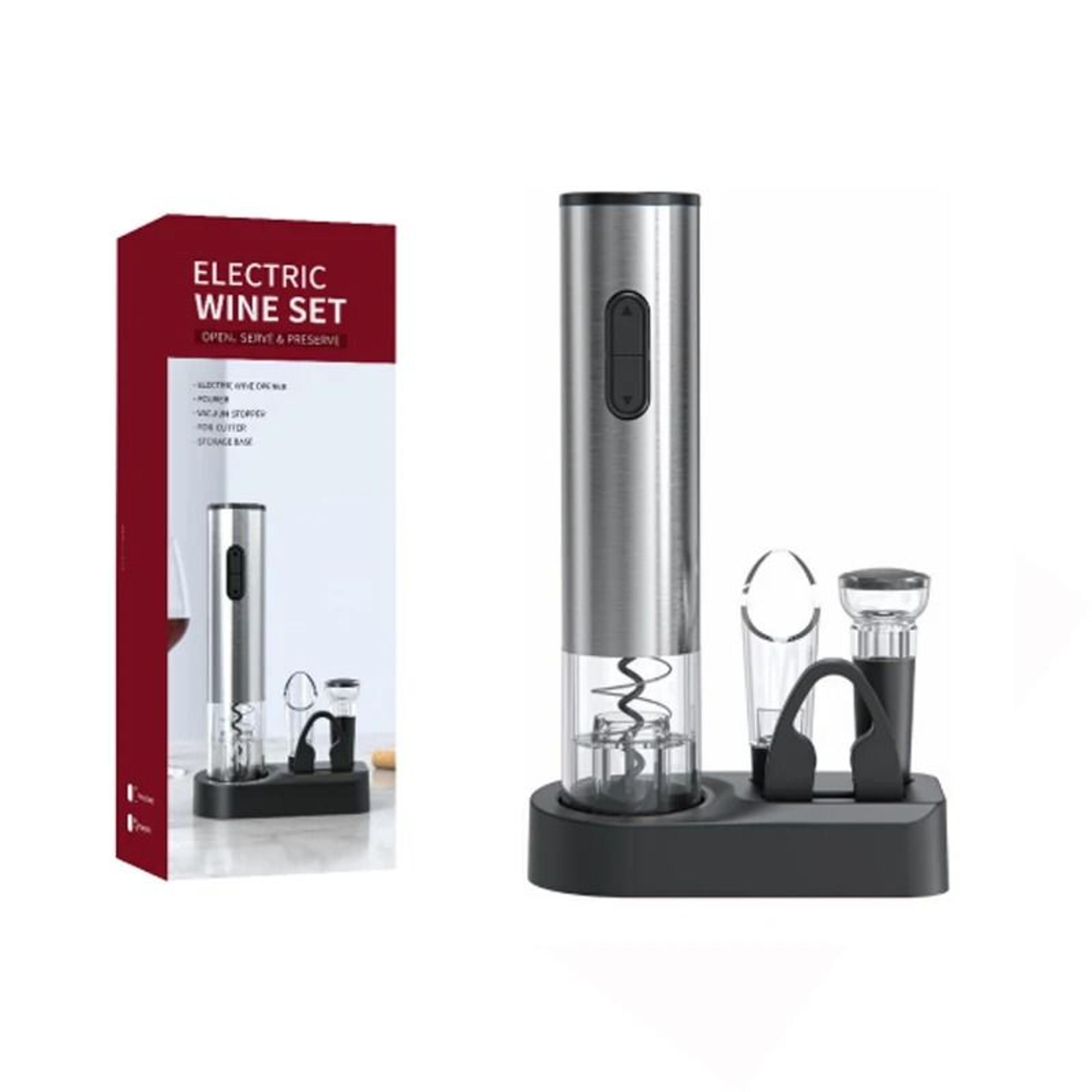 Cordless Automatic Wine Corkscrew With Transparent Shell And Foil Cutter 7