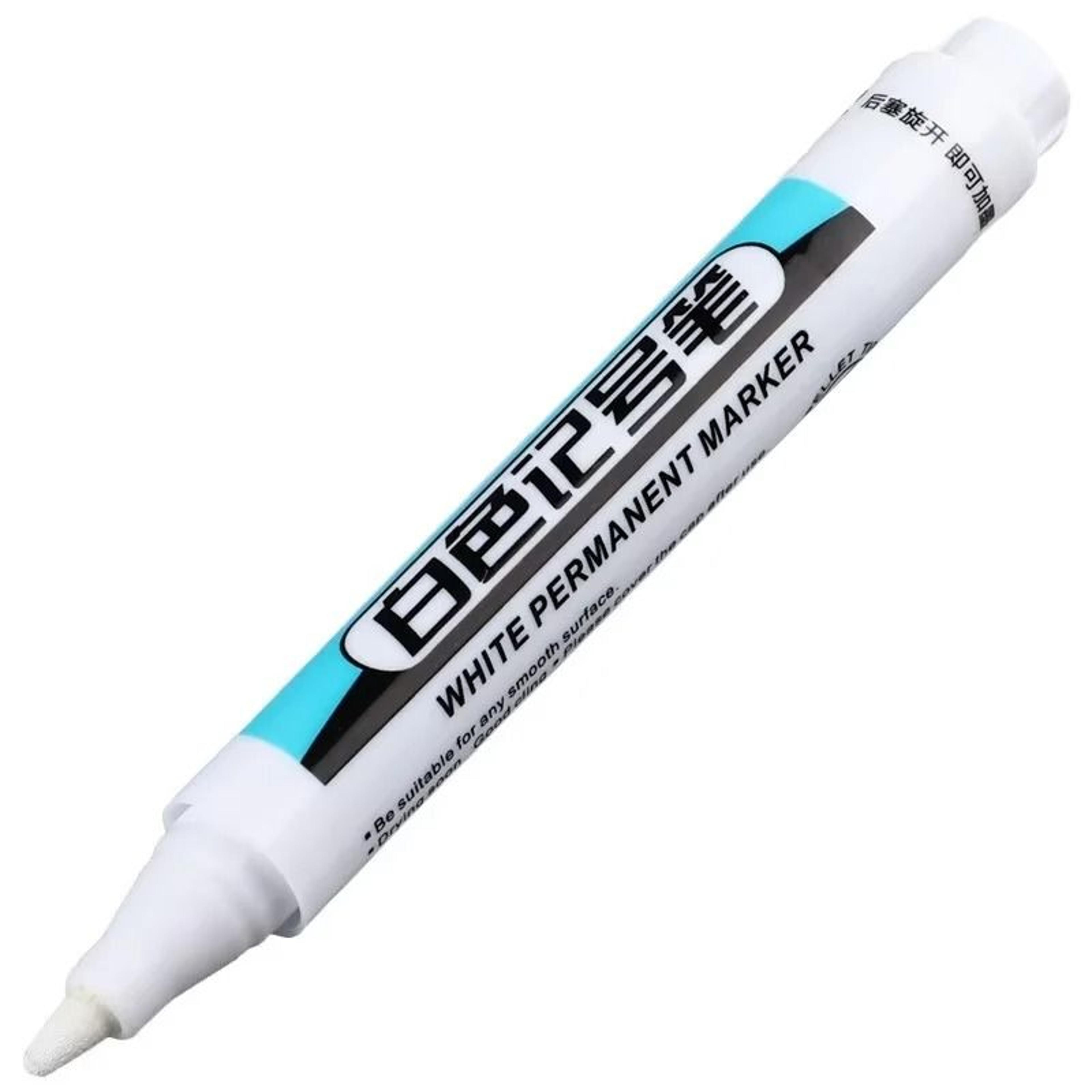 Waterproof White Oily Paint Marker Pen For Glass Metal Tire And Wood Surface Art 8