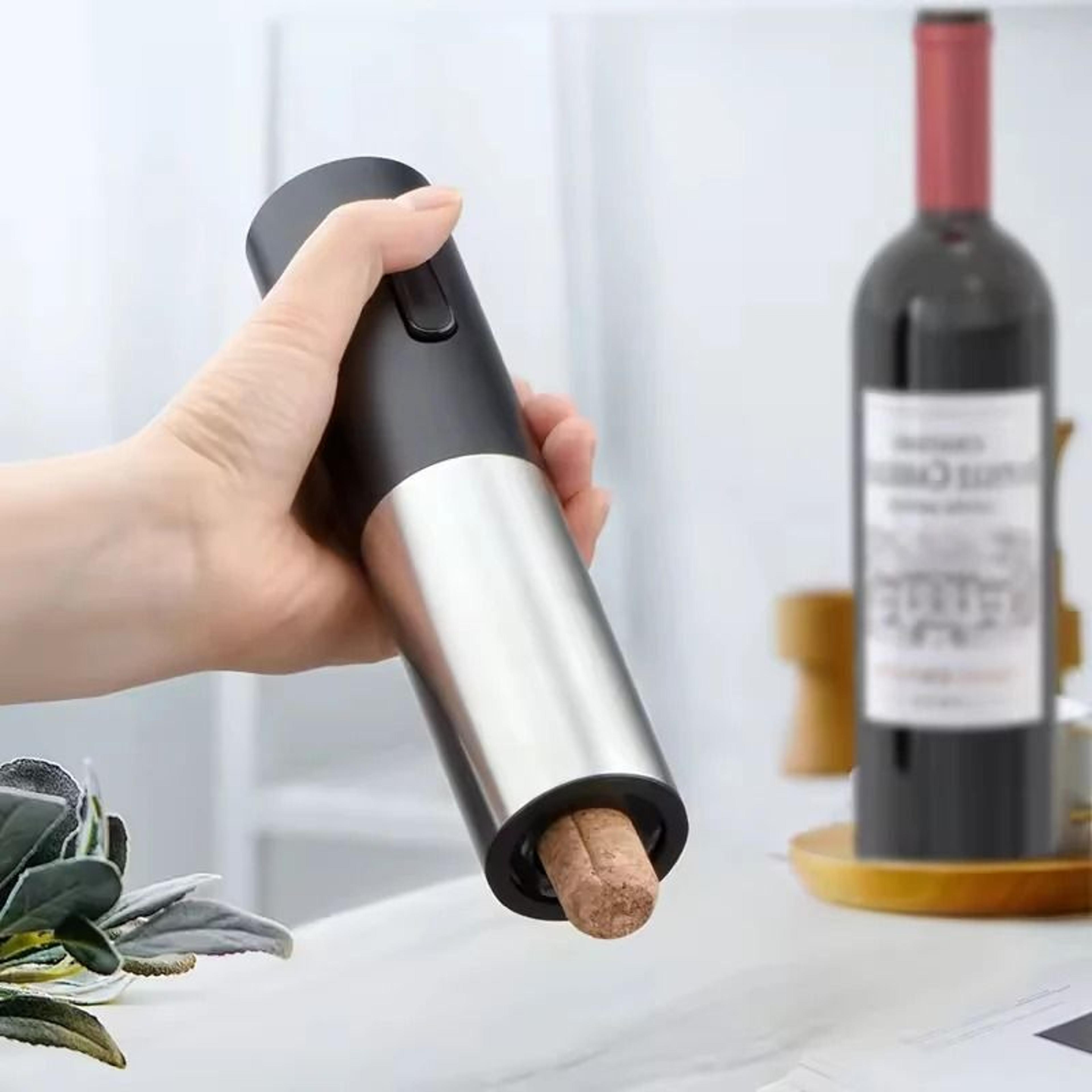 Automatic Electric Bottle Opener Set For Wine Corks And Beer Caps 0