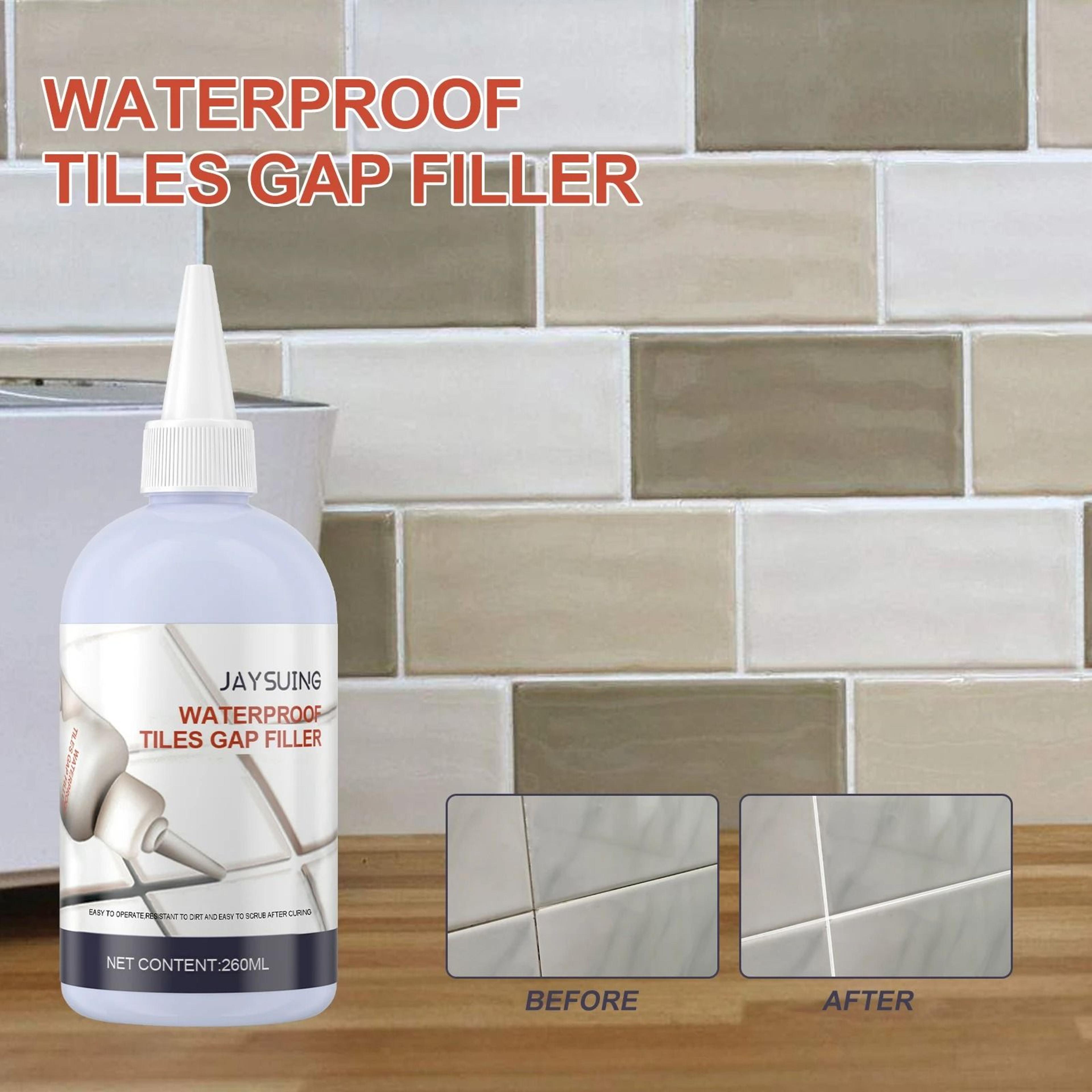 waterproof ceramic tile grout repair agent and mold resistant wall filler