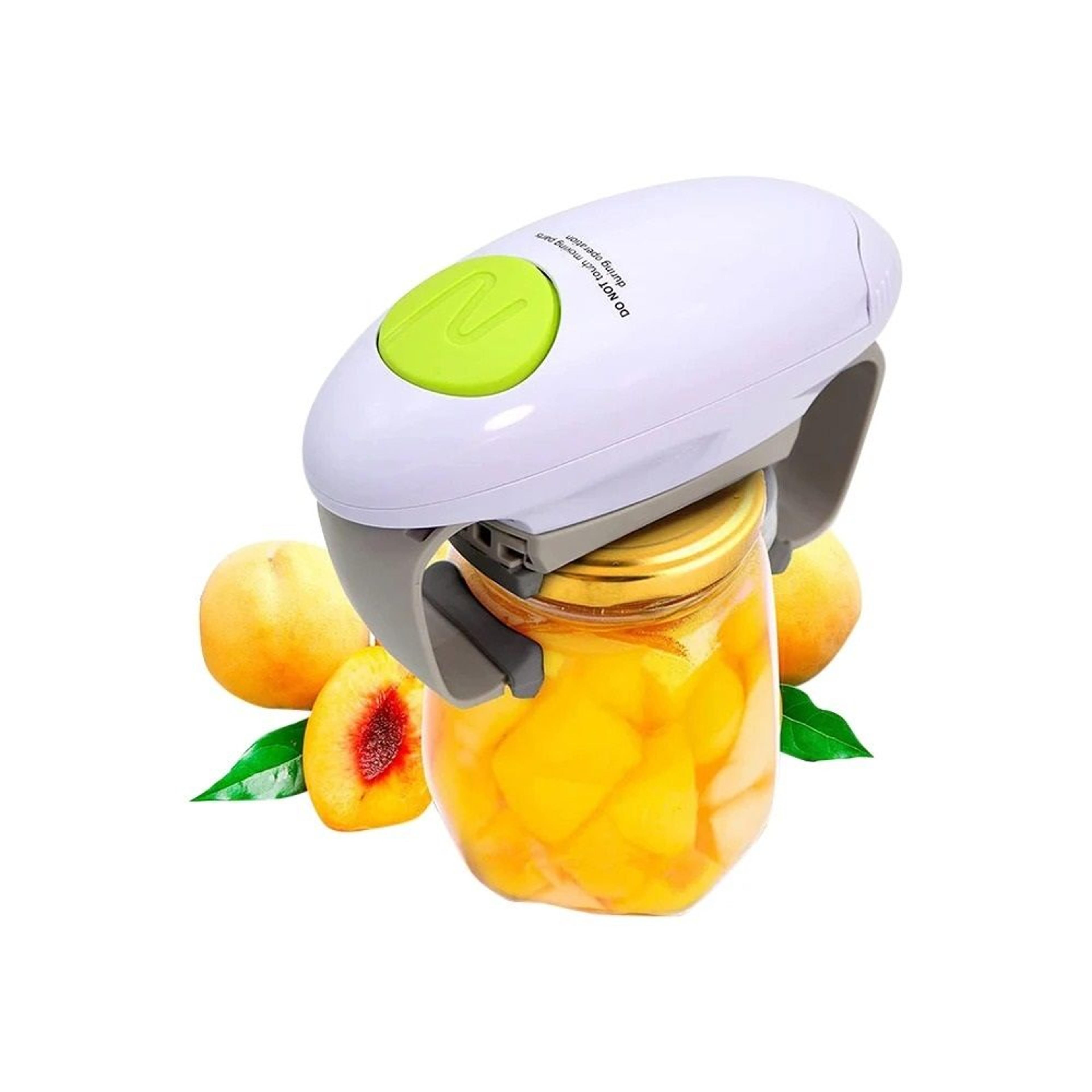 automatic electric can opener with smooth edge safety cutting and easy jar opener