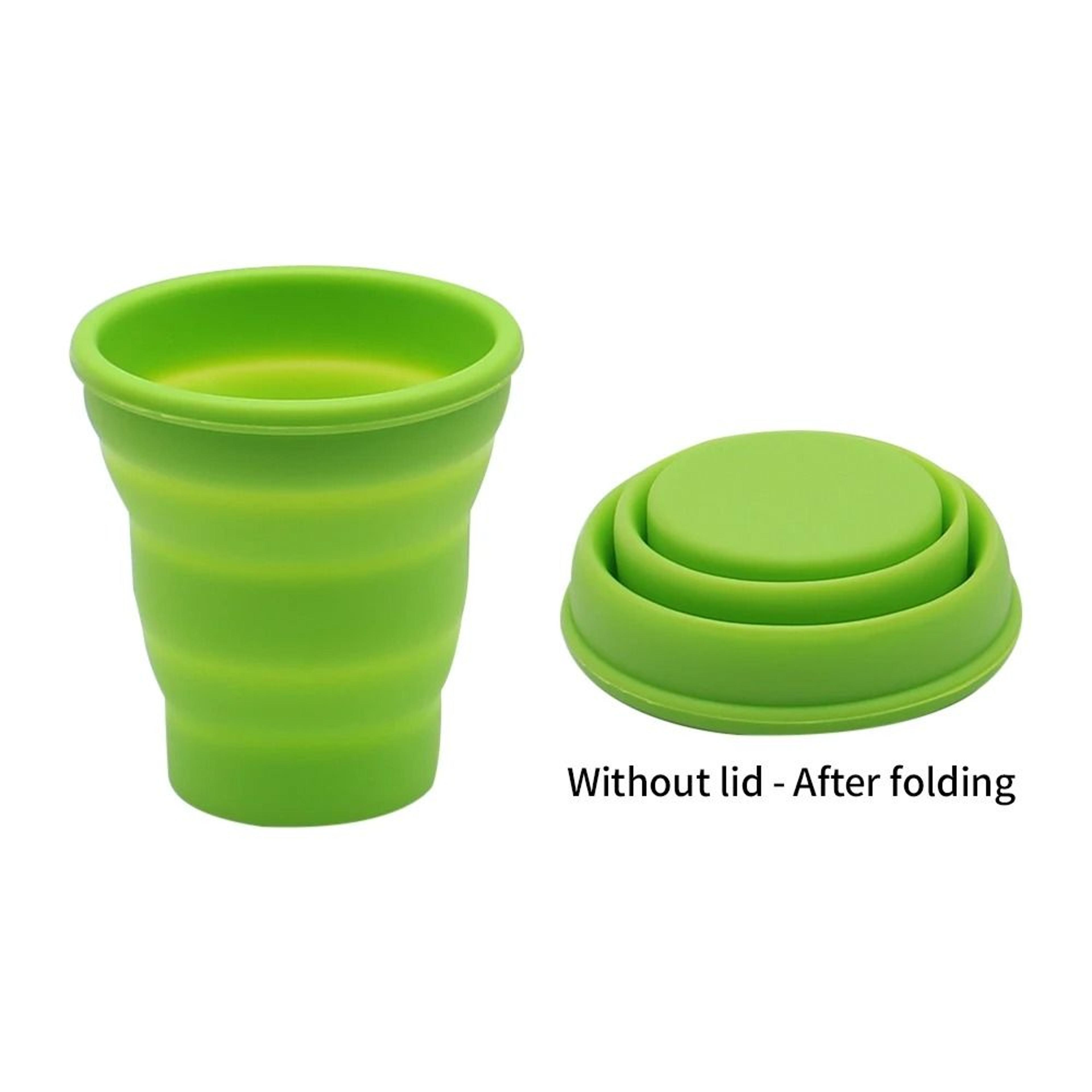 Collapsible Silicone Travel Mug Heat Resistant Foldable Water Cup 2