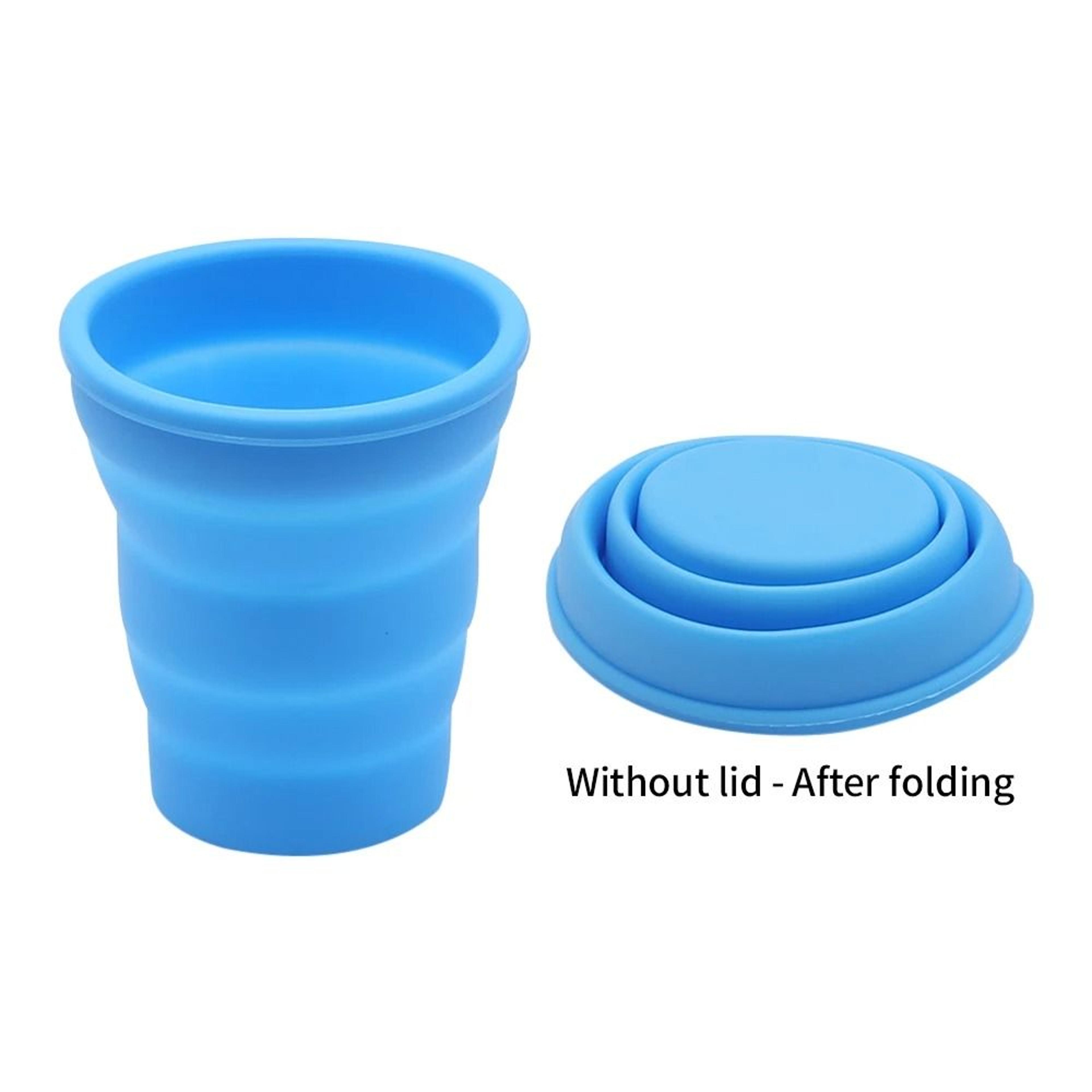 Collapsible Silicone Travel Mug Heat Resistant Foldable Water Cup 3