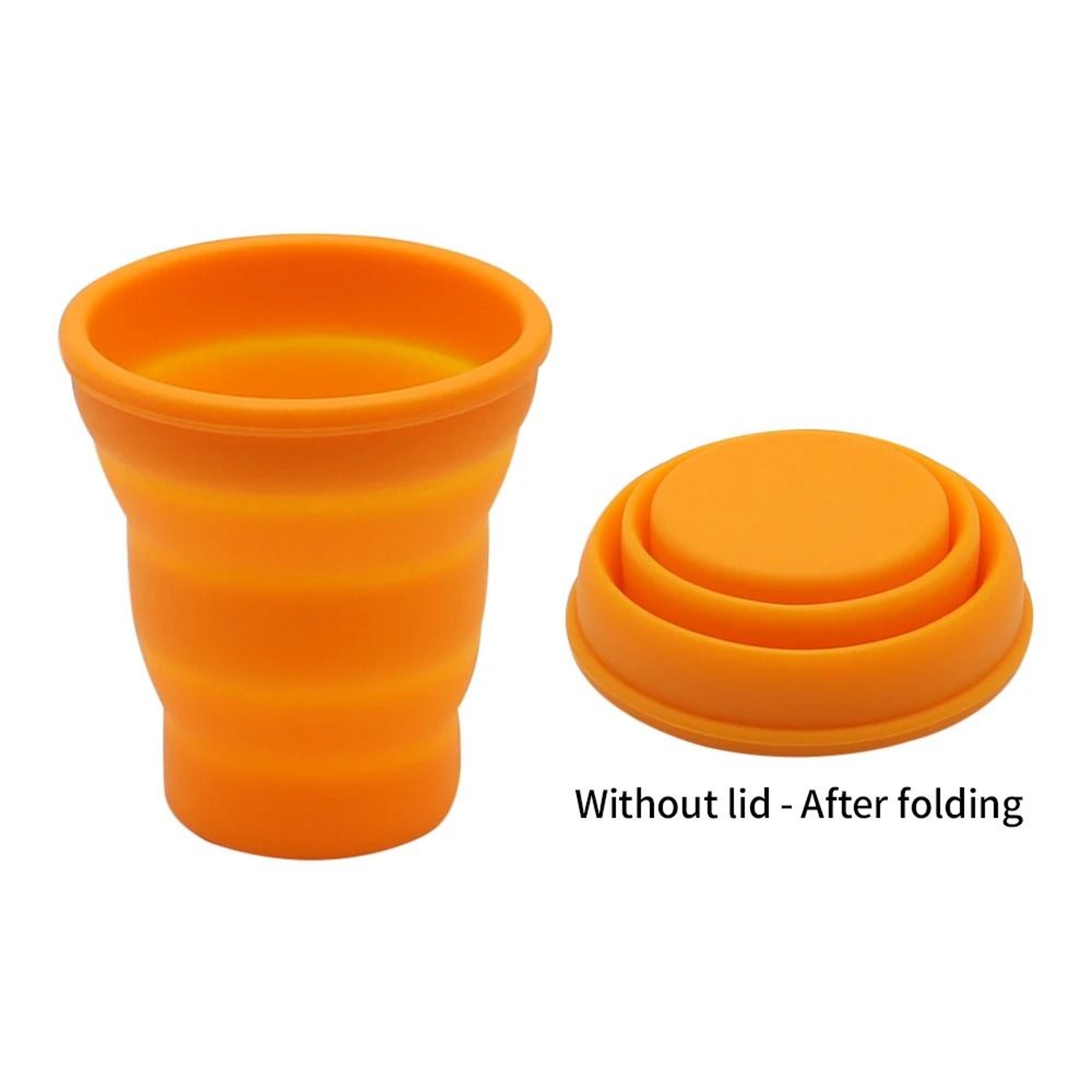 Collapsible Silicone Travel Mug Heat Resistant Foldable Water Cup 5