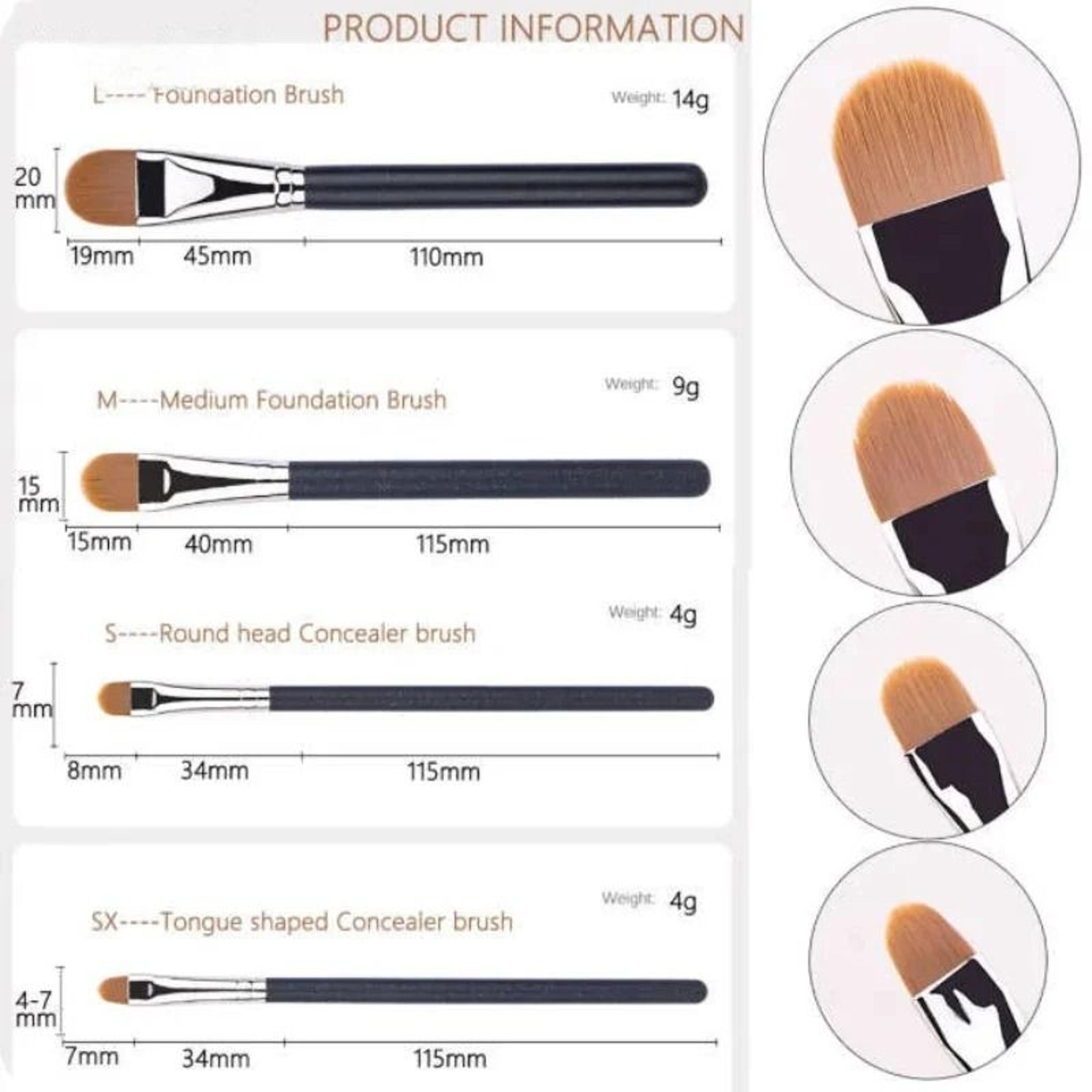 UltraThin Flat Foundation And Concealer Makeup Brush For Liquid And Cream Cosmetics 5