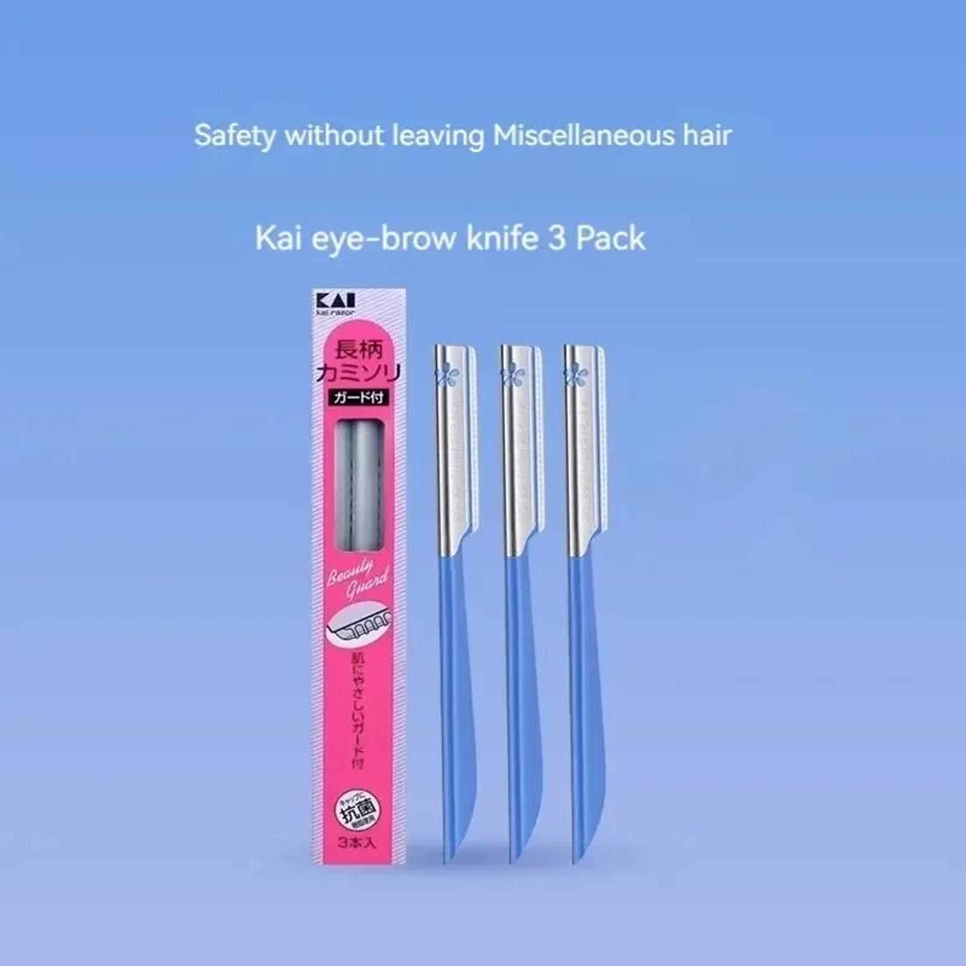 5 Piece Precision Eyebrow Razor Set With Safety Net Blades And Non Slip Handles 1