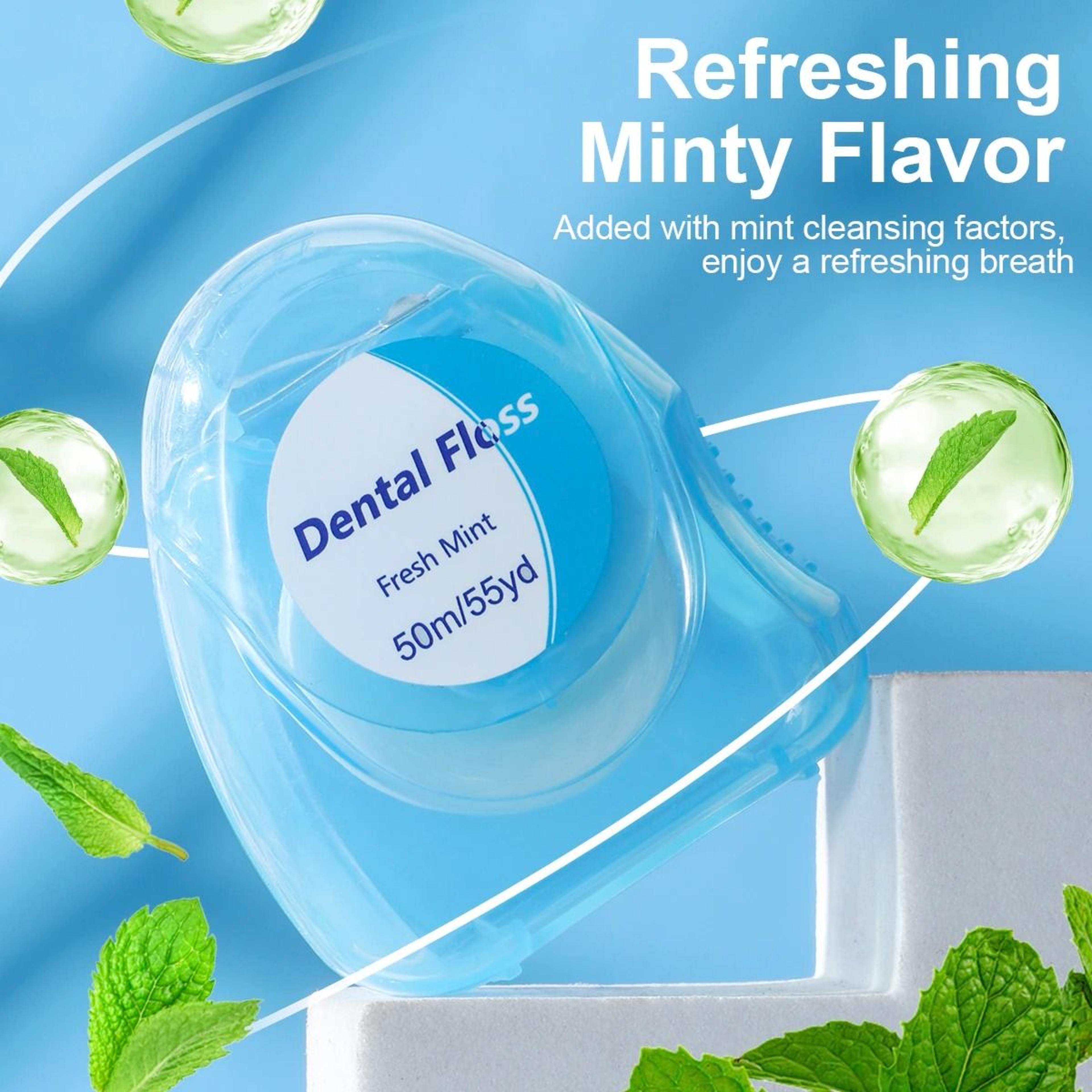 Mint Flavored Dental Floss Pick Set And Interdental Toothpick Cleaners 3