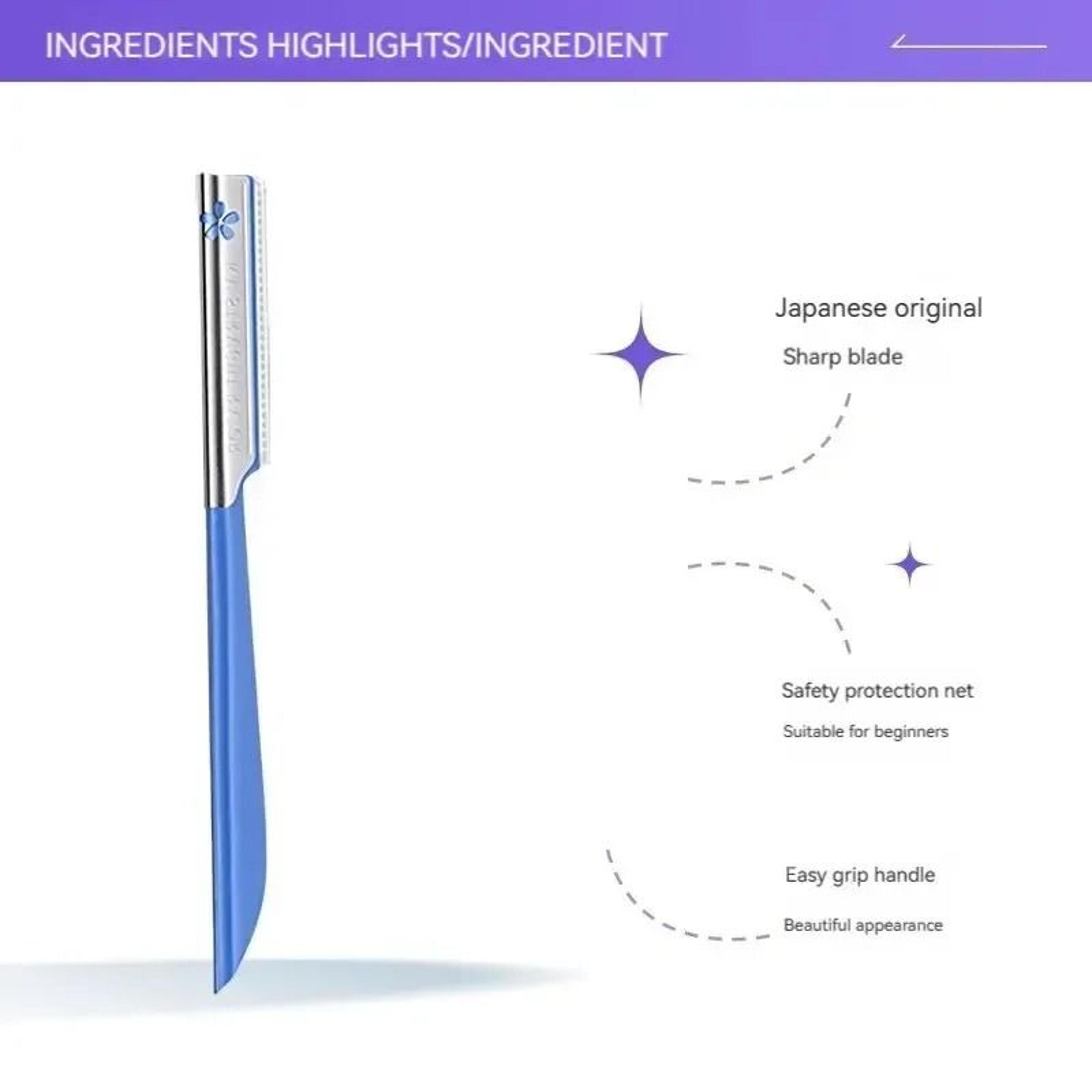 5 Pack Beginner Friendly Precision Facial Dermaplaning Razors With Protective Micro Net 2