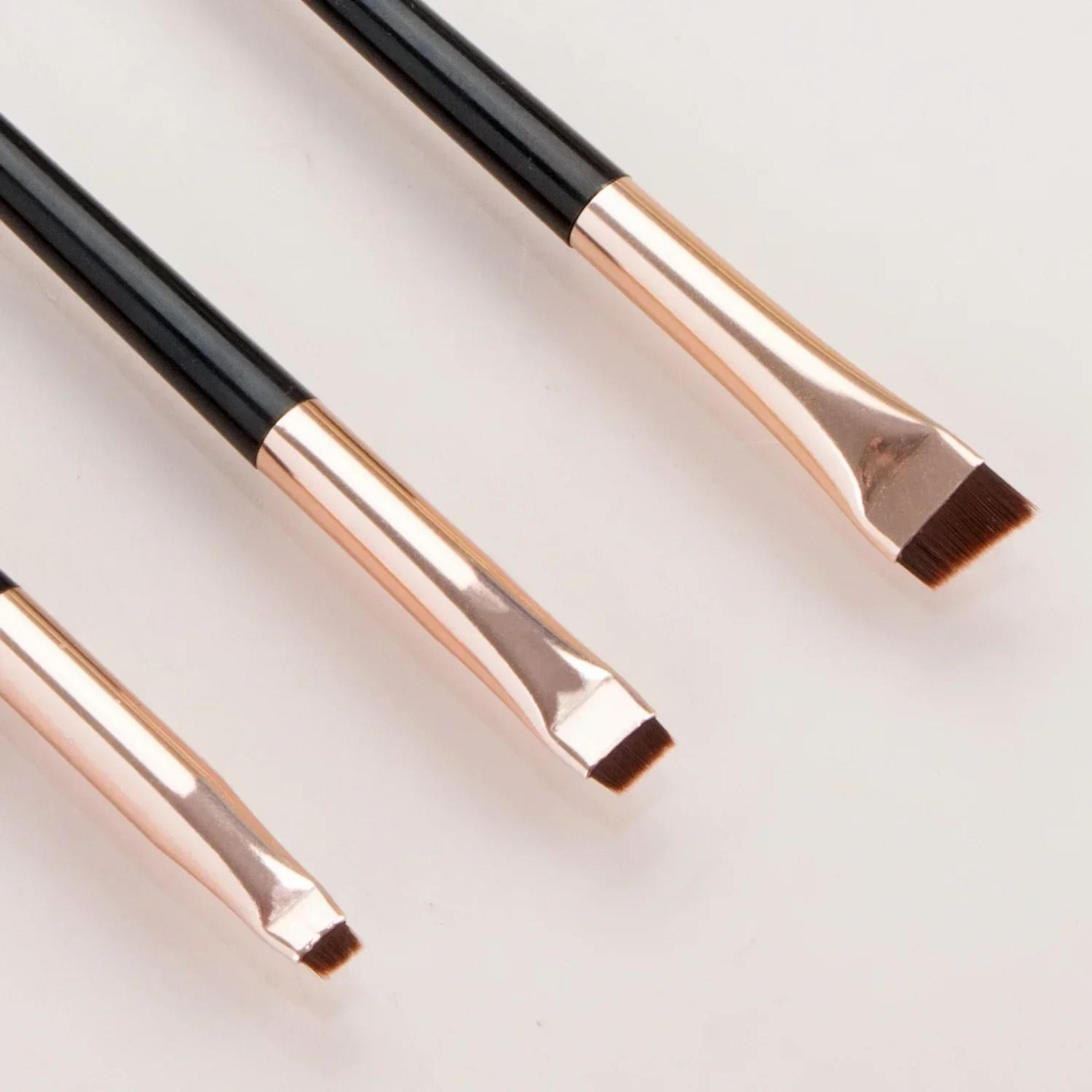 Precision Slanted Winged Liner And Fine Brow Arch Sculpting Brush Trio 3