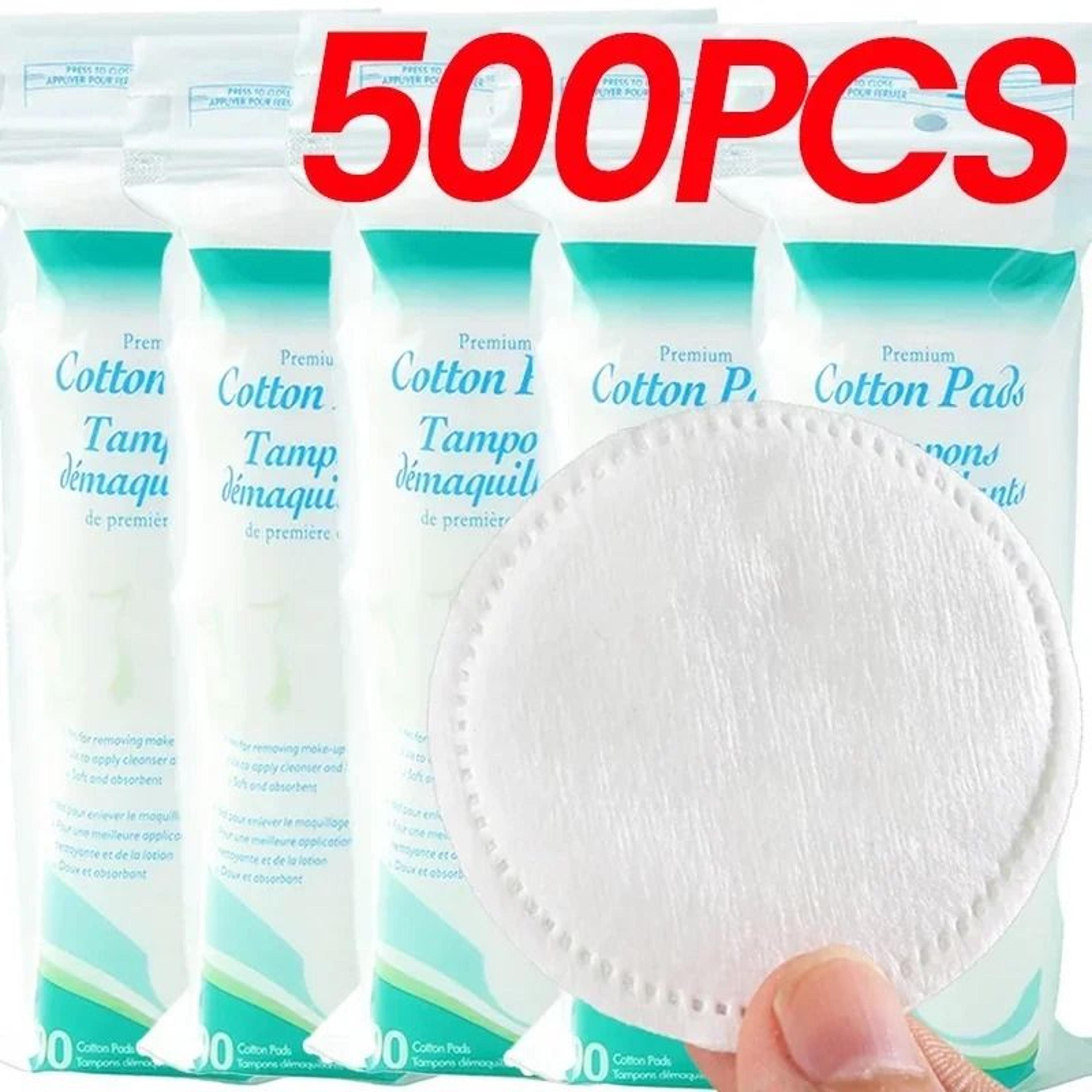 100 piece disposable soft round cotton pads for facial makeup removal and nail art cleaning