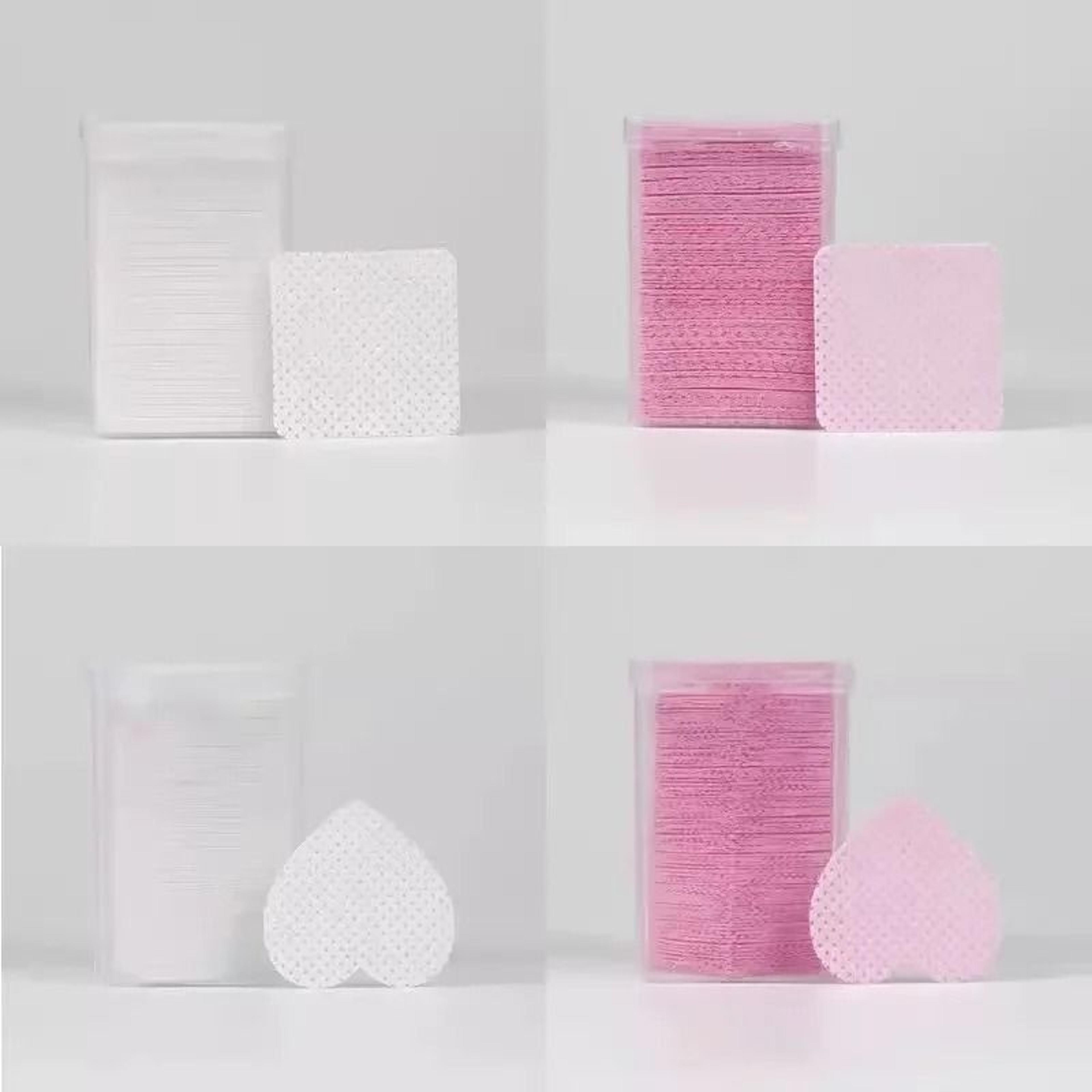 lint free eyelash glue remover wipes and bottle nozzle cleaning pads for lash extension tools