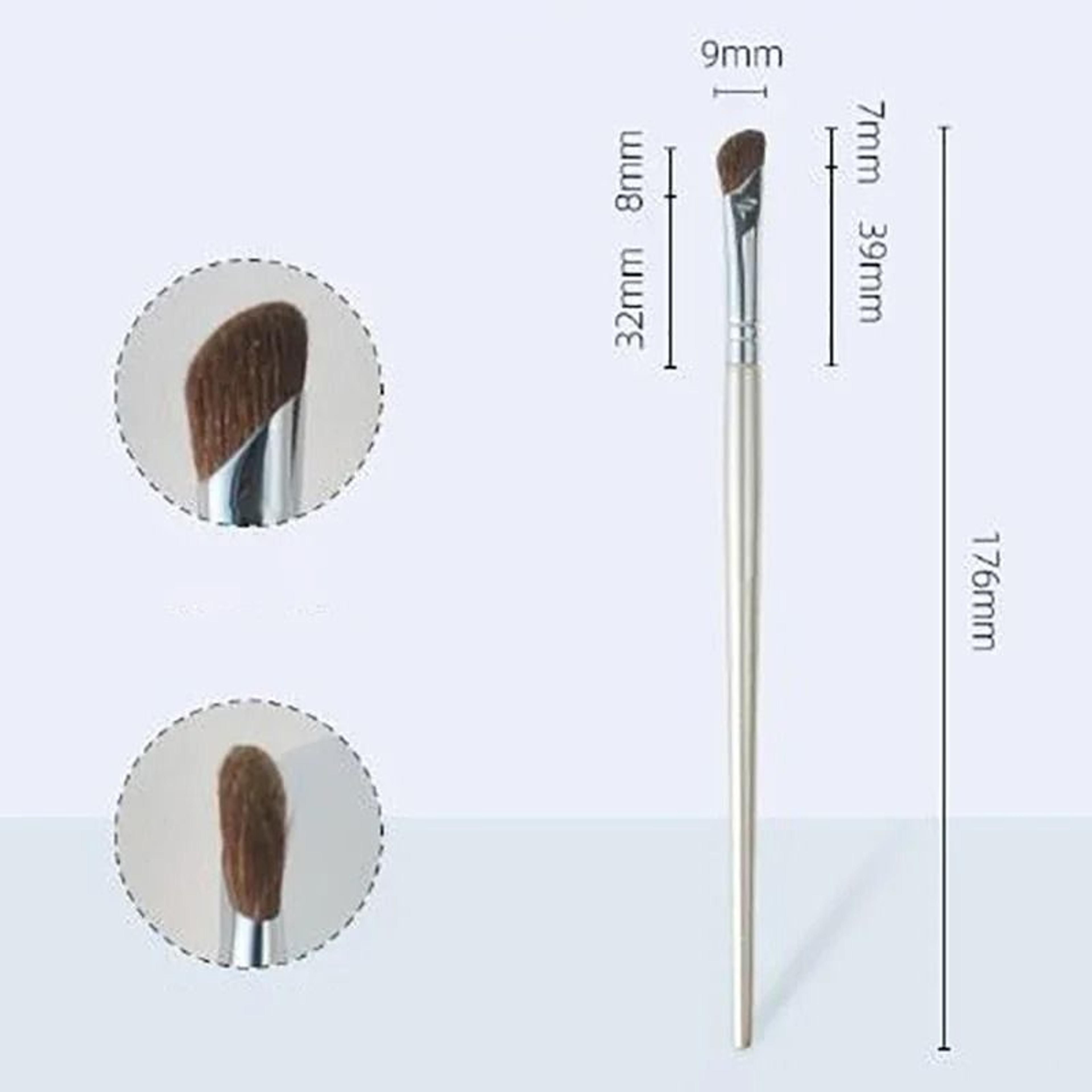 Sickle Bevel Angled Nose Shadow Brush And Flat Head Contour Smudge Makeup Tool 7