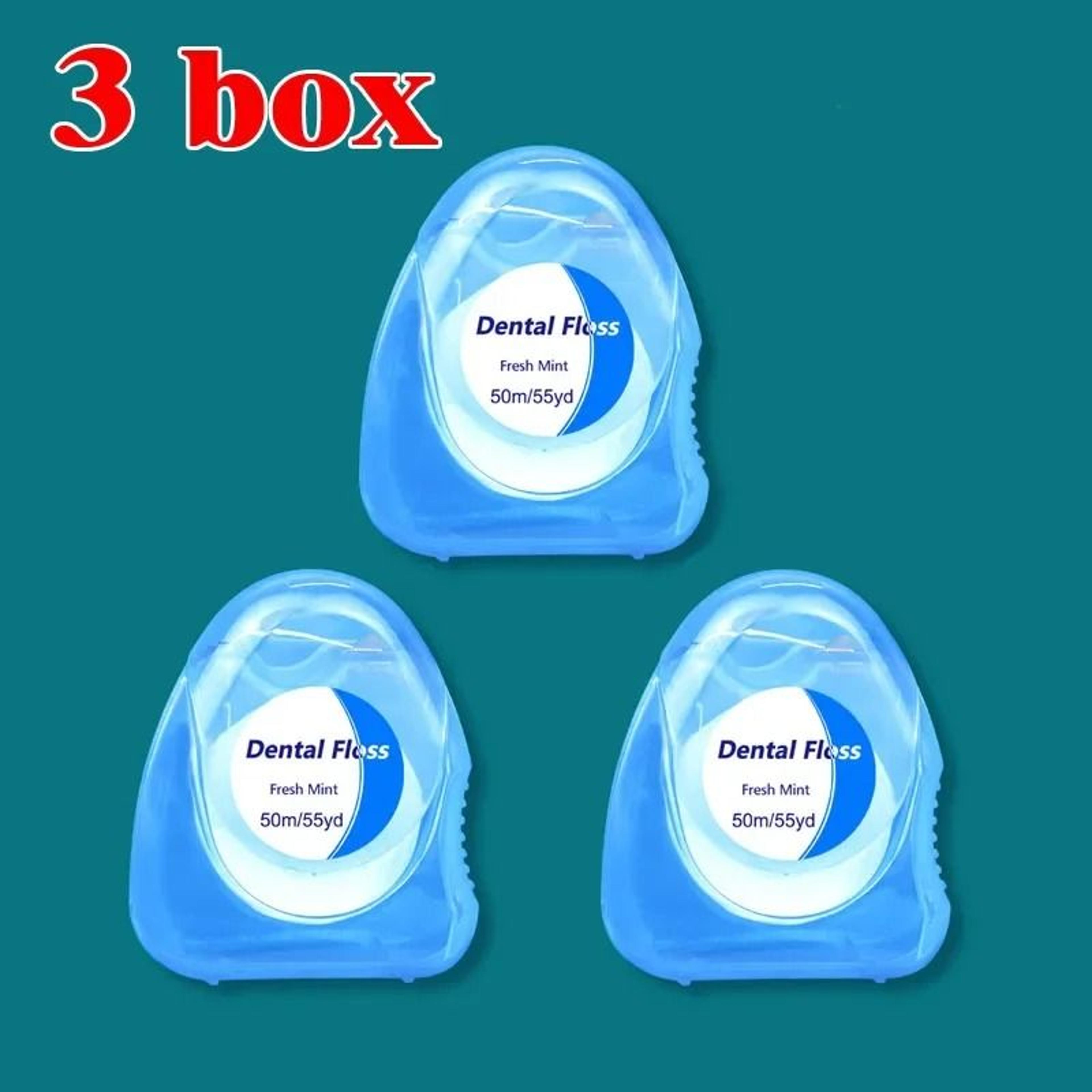 Mint Flavored Portable Dental Floss Box For Compact Interdental Teeth Cleaning 6