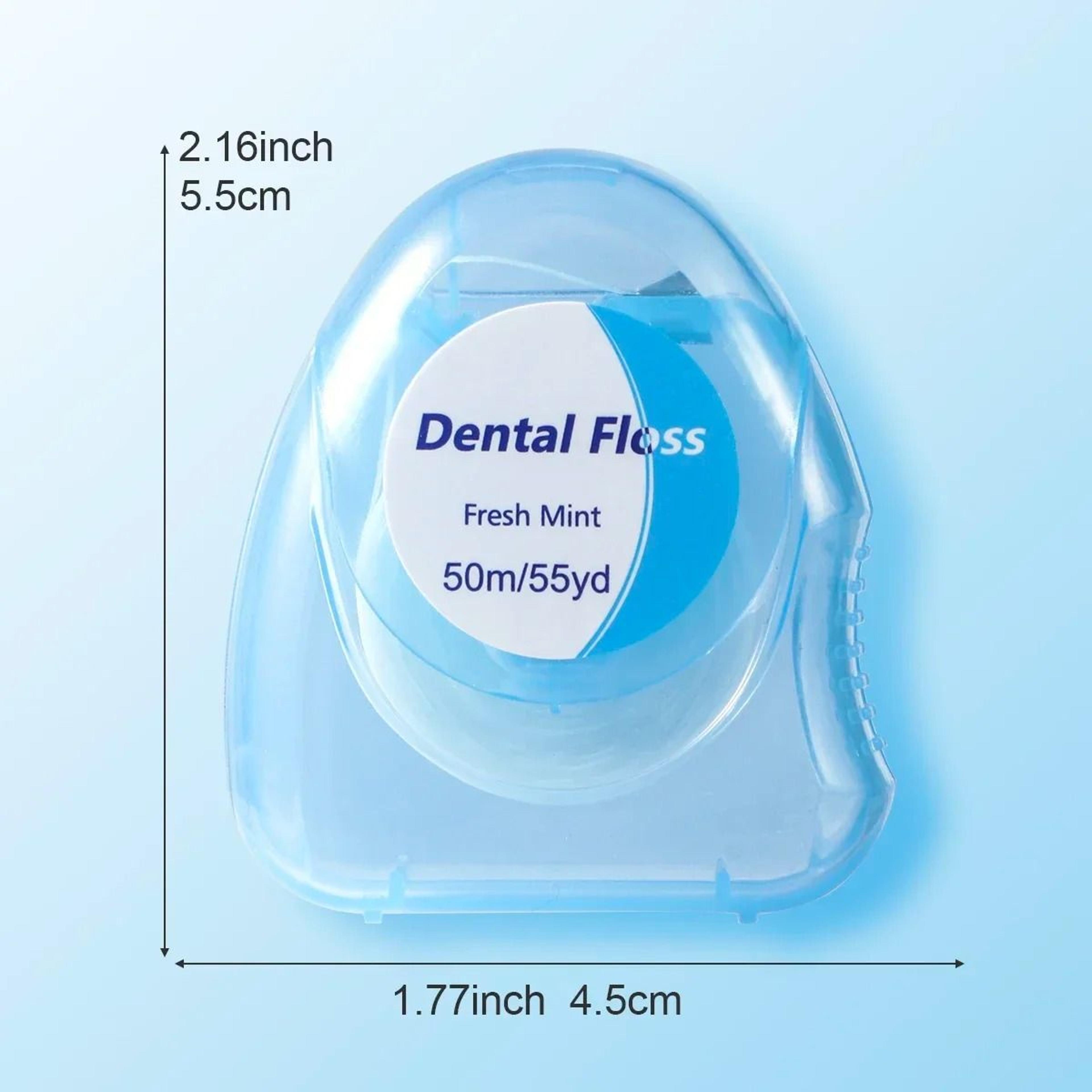 Mint Flavored Portable Dental Floss Box For Compact Interdental Teeth Cleaning 2