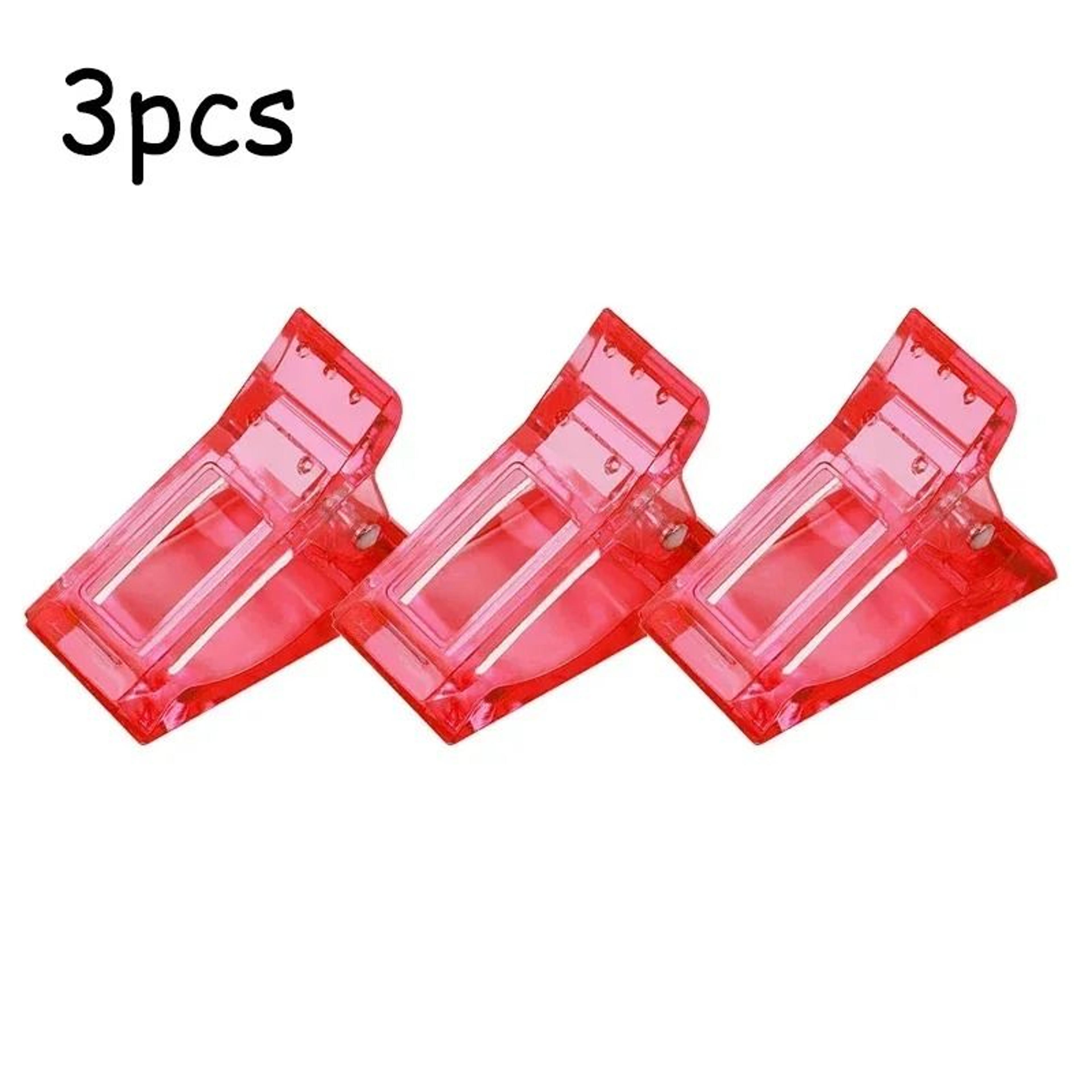 Transparent Acrylic Nail Extension Clips For Quick Building Poly Gel And UV Clamps Set 6