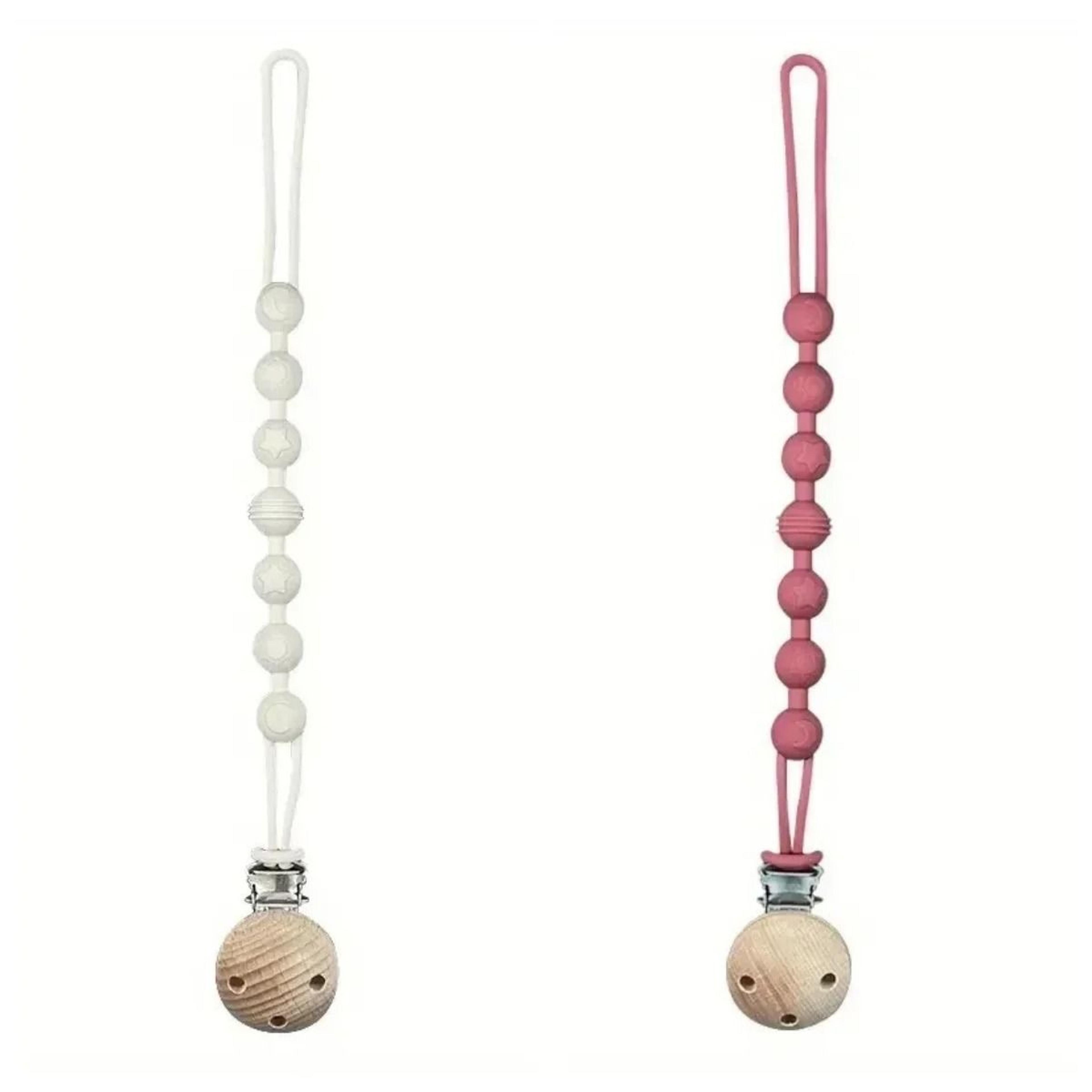Integrated Silicone Baby Pacifier Clip And Teething Toy Holder Chain 6